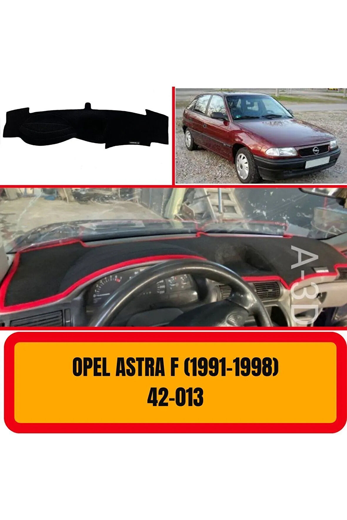 Opel Astra F 1991-1998 Ön Örtüsü Göğüs Panel Torpido Koruma Koruyucu Kılıfı Halısı Yedek Parça