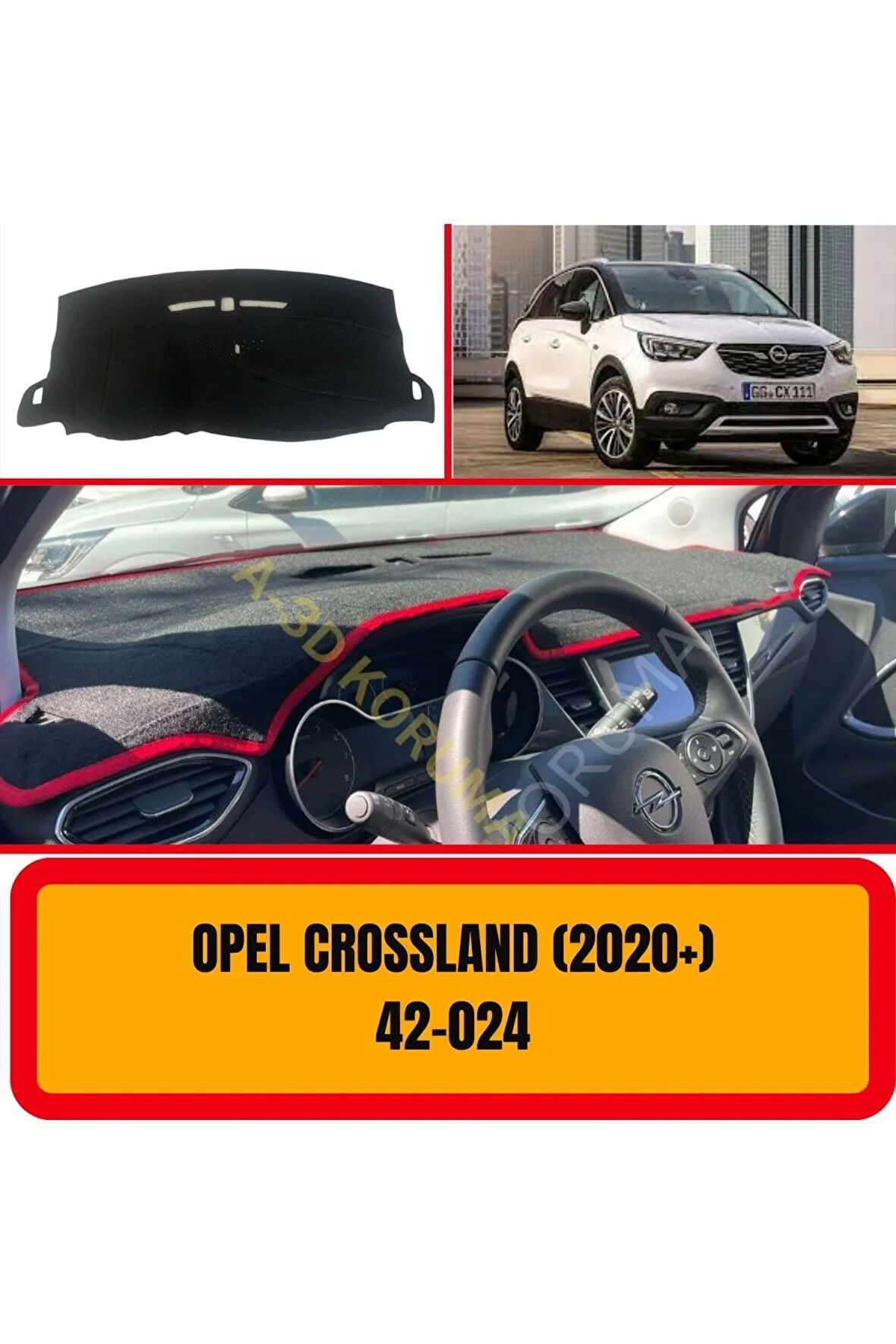 Opel Crossland (2020 ) Ön Gögüs Panel Torpido Koruma Koruyucu Kilifi Halisi Örtüsü Yedek Parça