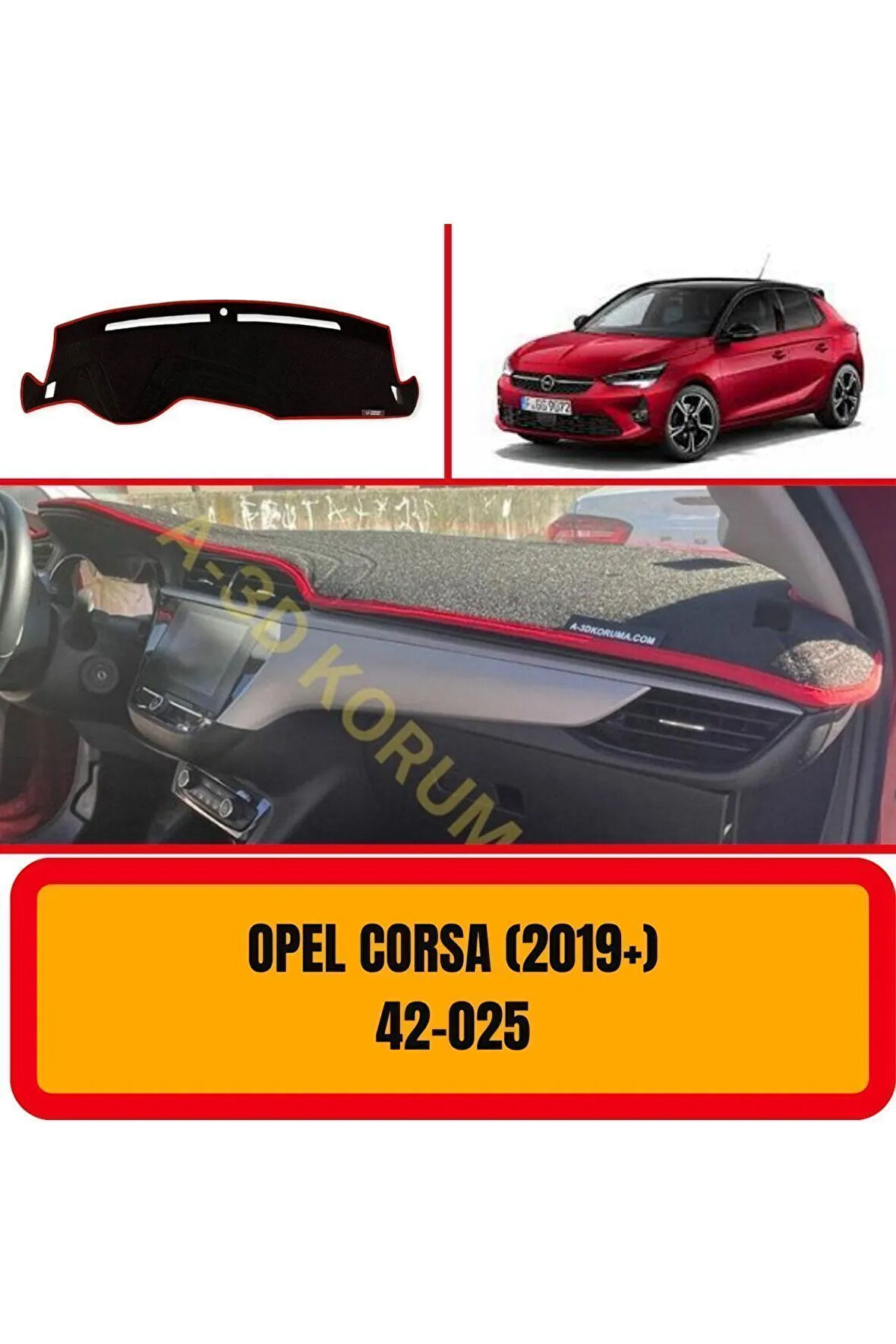Opel Corsa 2019 Torpido Koruma Koruyucu Kilifi Halisi Örtüsü Aksesuar Edek Parça