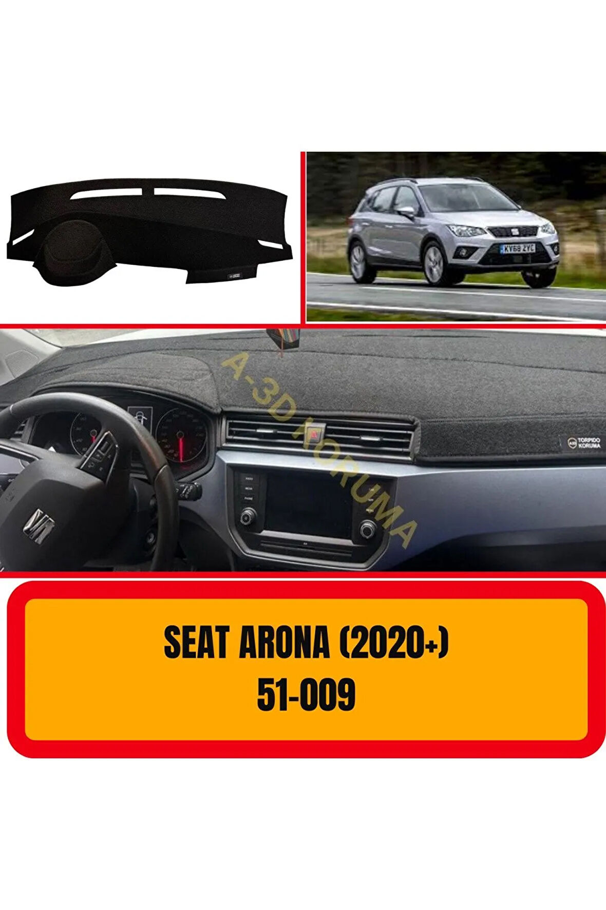 Seat Arona 2020 Ön Gögüs Panel Torpido Koruma Koruyucu Kilifi Halisi Örtüsü