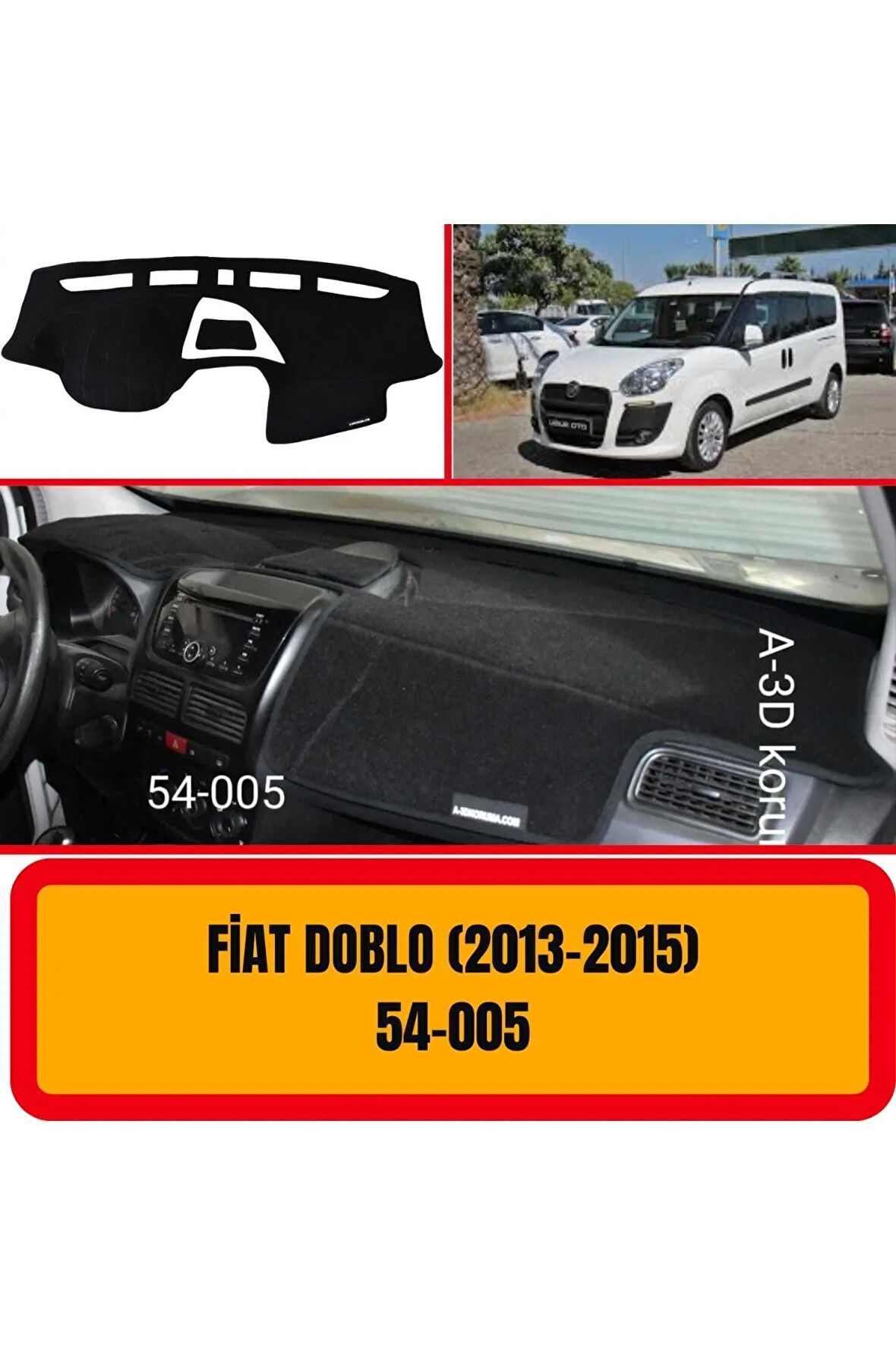 Fiat Doblo 2013-2015 Ön Örtüsü Göğüs Panel Torpido Koruma Koruyucu Kılıfı Halısı Yedek Parça