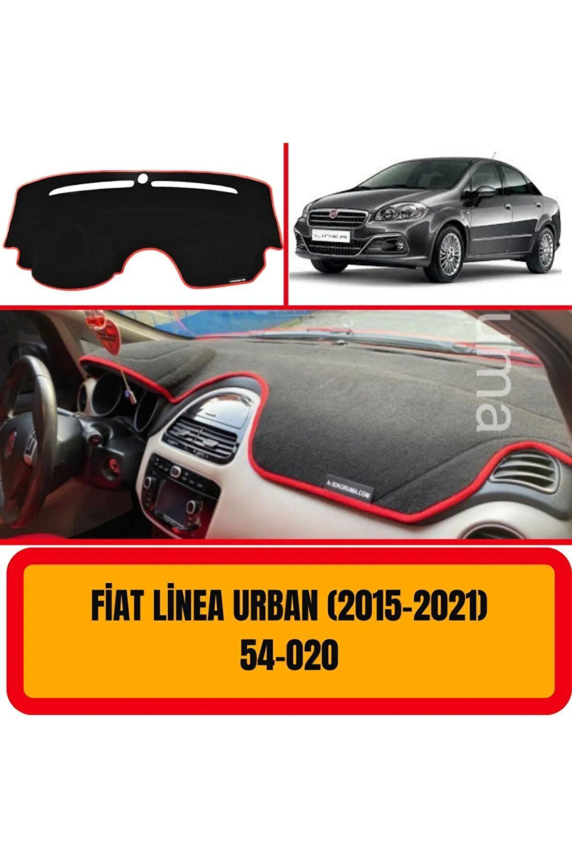 Fiat Linea Urban 2015-2021 Ön Gögüs / Panel / Torpido Korumasi / Kilifi / Halisi / Koruyucu / Örtüsü