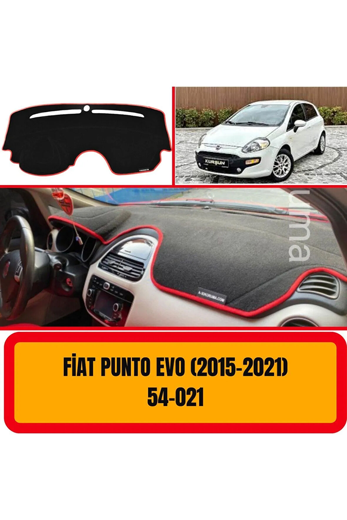 Fiat Punto Evo 2015-2021 Ön Gögüs Panel Torpido Koruma Koruyucu Kilifi Halisi Örtüsü