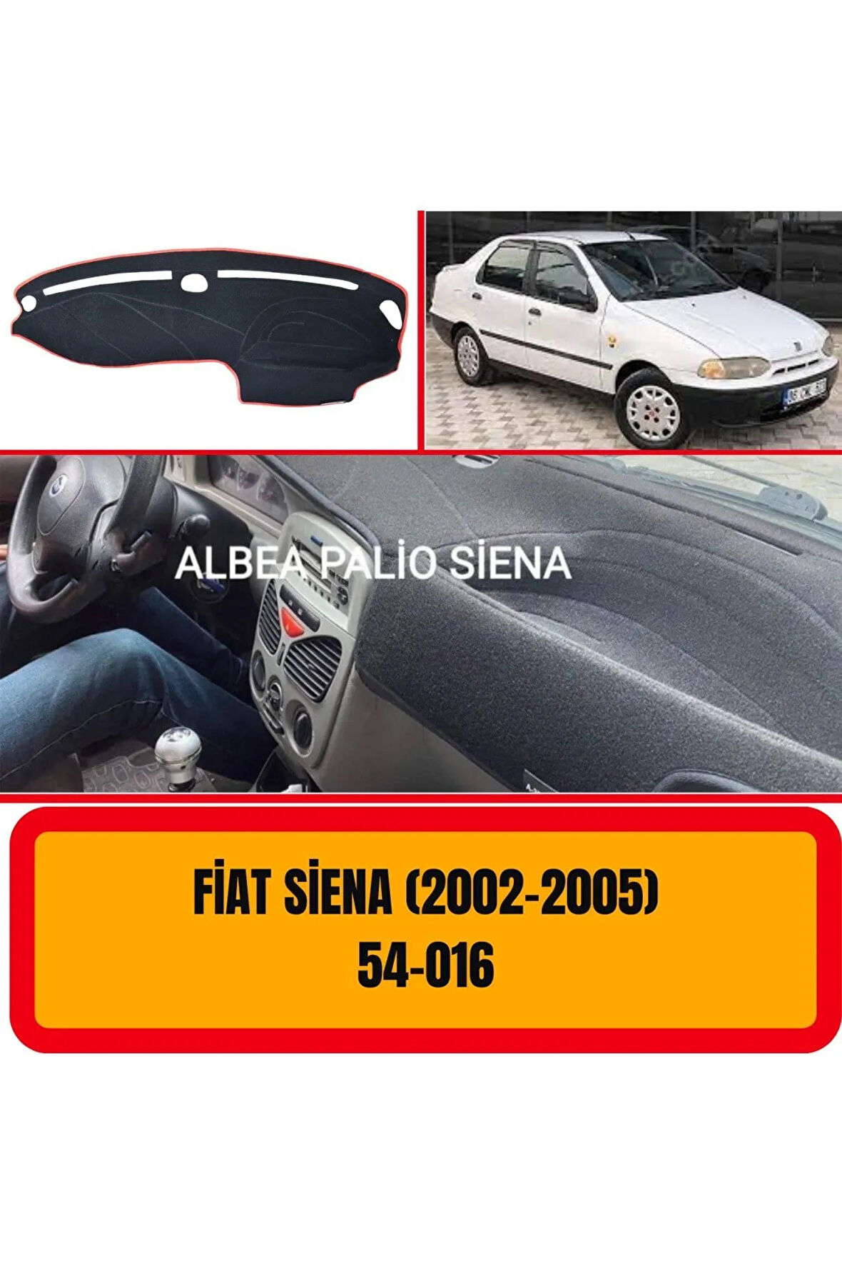 Fiat Siena 2002-2005 Ön Gögüs / Panel / Torpido Korumasi / Kilifi / Halisi / Koruyucu / A3d/ 3d