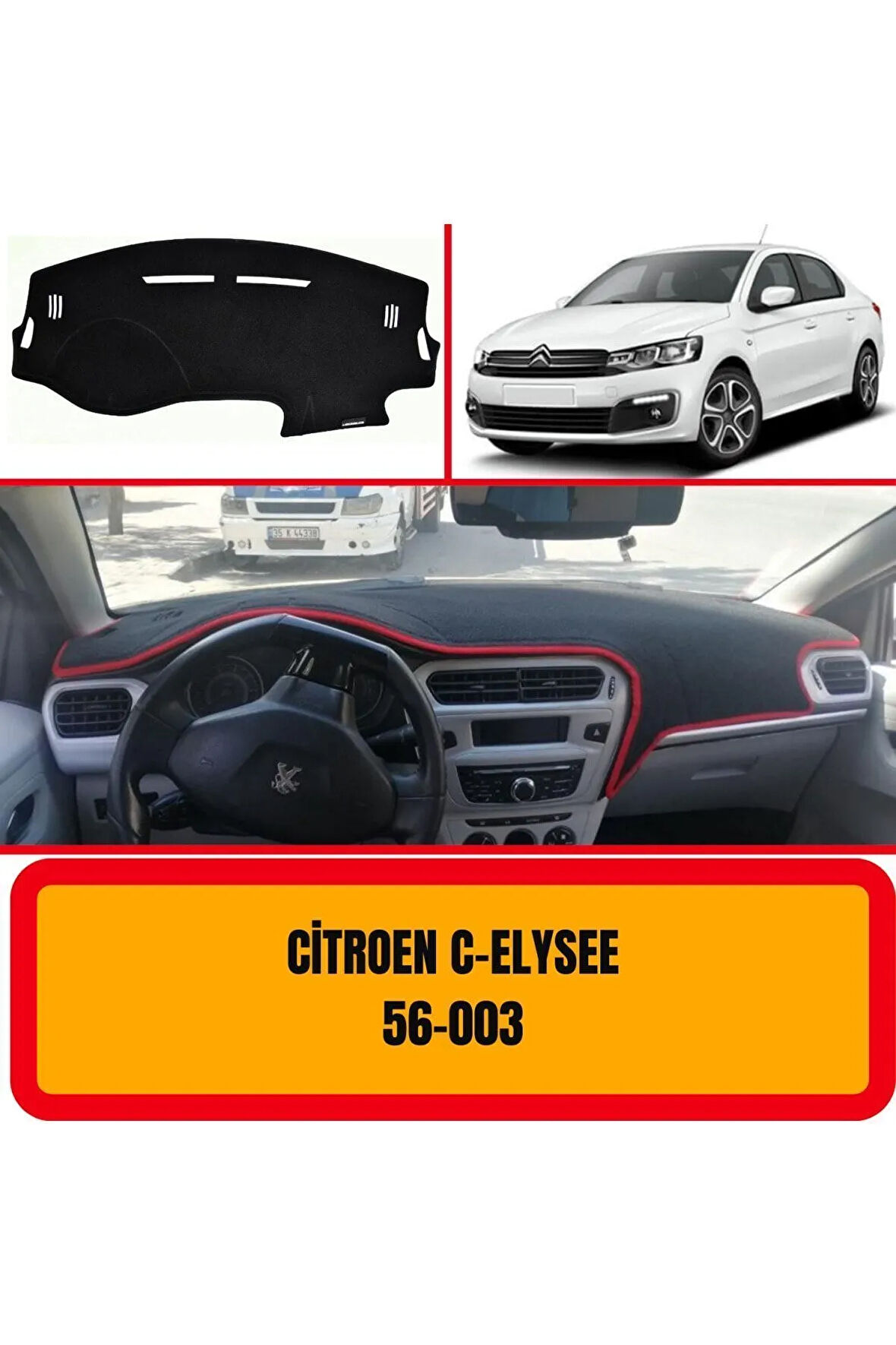 Citroen C-elysee Ön Torpido Koruma Koruyucu Kilifi Halisi Örtüsü Aksesuar Yedek Parça