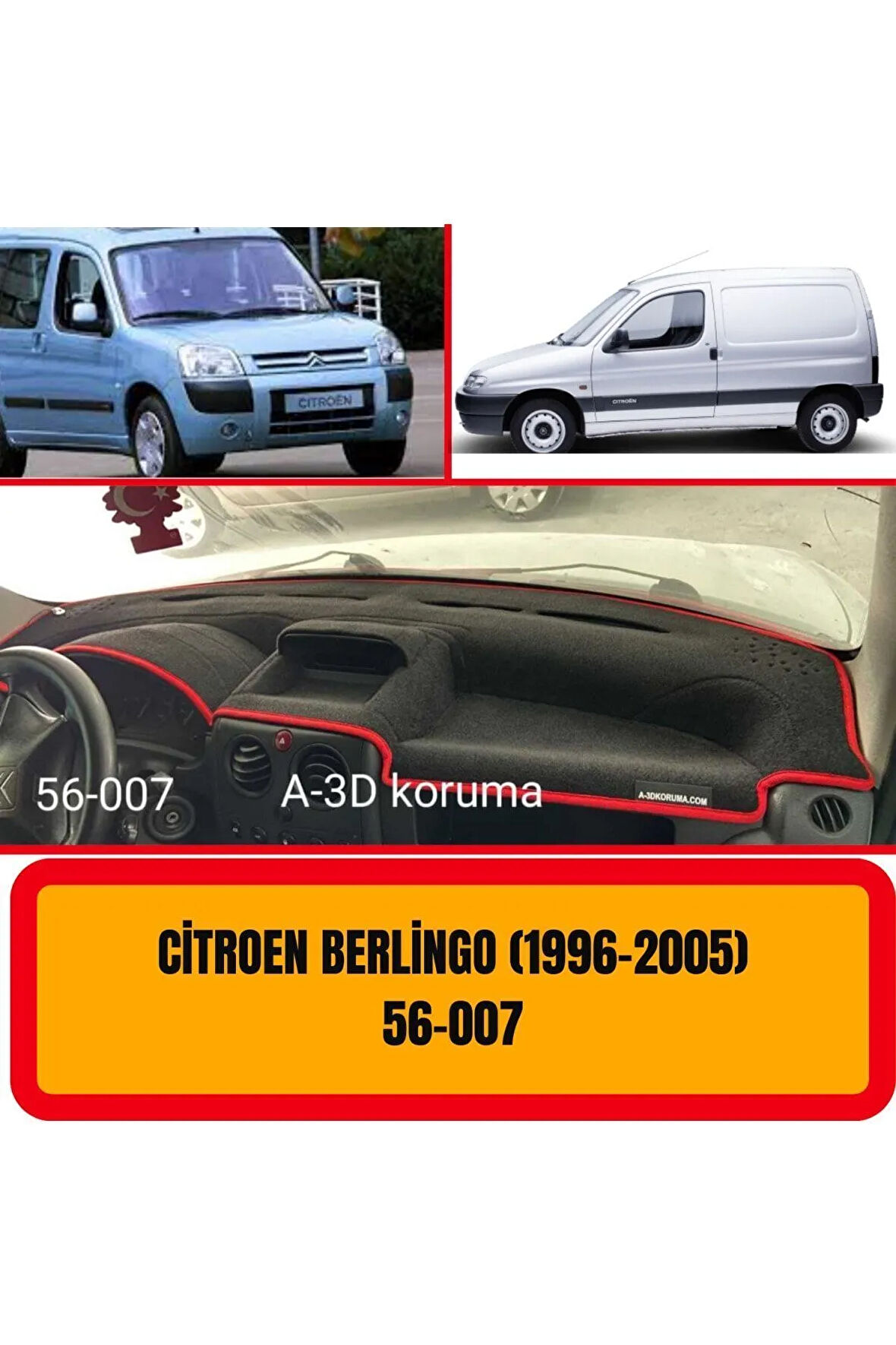 Citroen Berlingo 1996-2005 Ön Torpido Koruma Koruyucu Kilifi Halisi Örtüsü Aksesuarları Yedek Parça