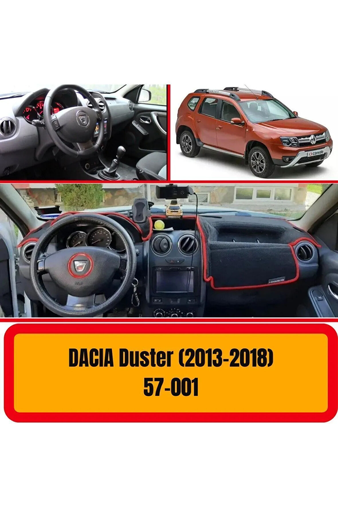 Dacia Duster 2015 Ön Torpido Koruma Koruyucu Kilifi Halisi Örtüsü Aksesuarları Yedek Parça