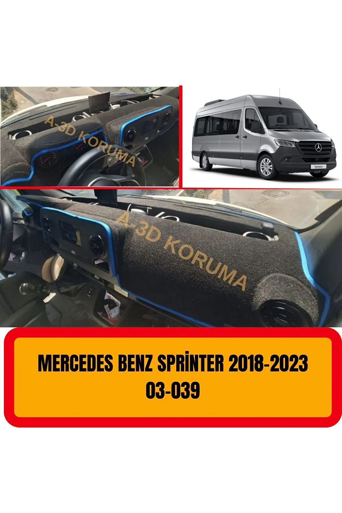 Mercedes Sprinter (2018-2023)ön Gögüs / Panel / Torpido Korumasi / Kilifi / Halisi - a3d -3d