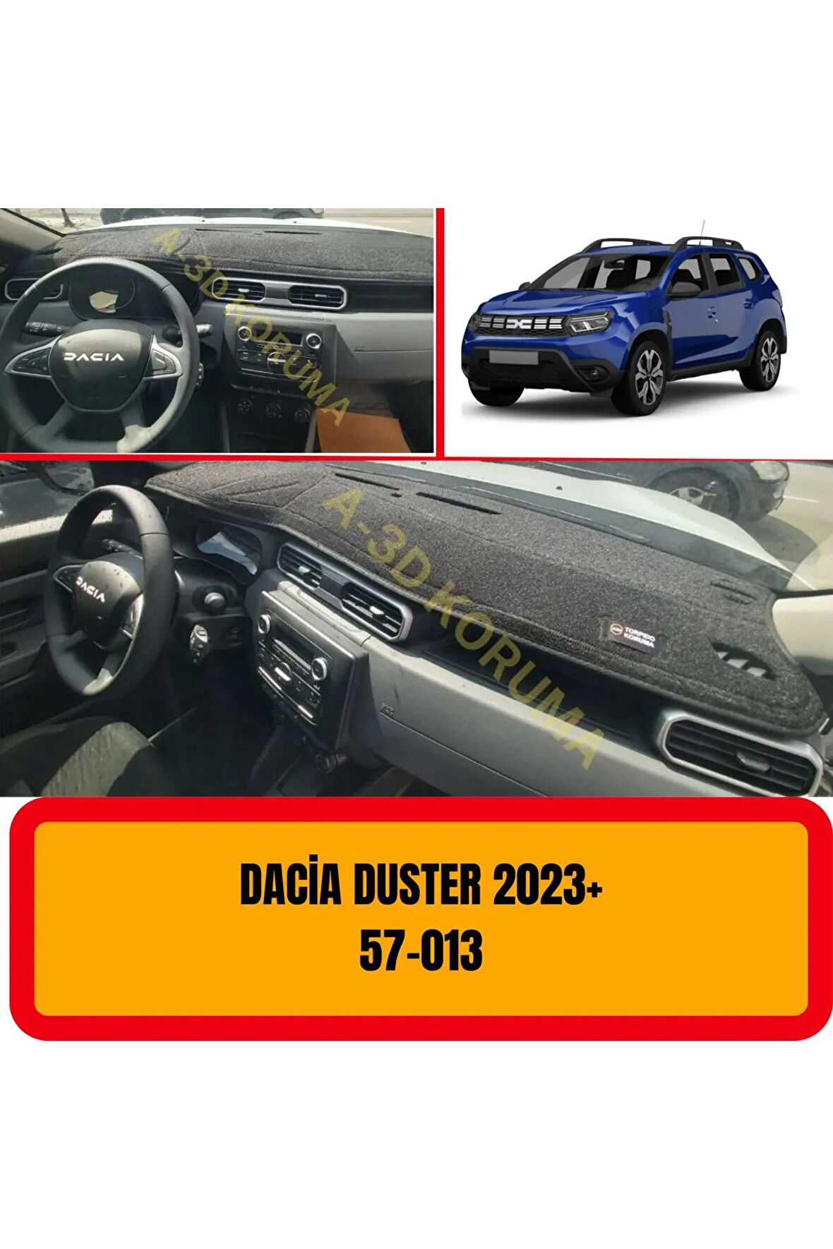 Dacia Duster 2023 Ön Gögüs / Panel / Torpido Korumasi / Kilifi / Halisi / Koruyucu - a3d -3d