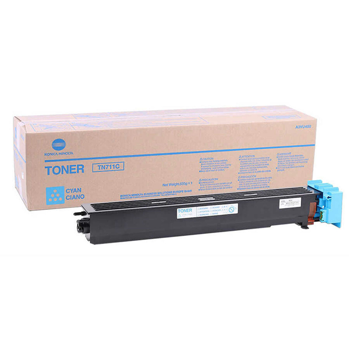 TN-711 A3VU450 Mavi Orjinal Fotokopi Toner