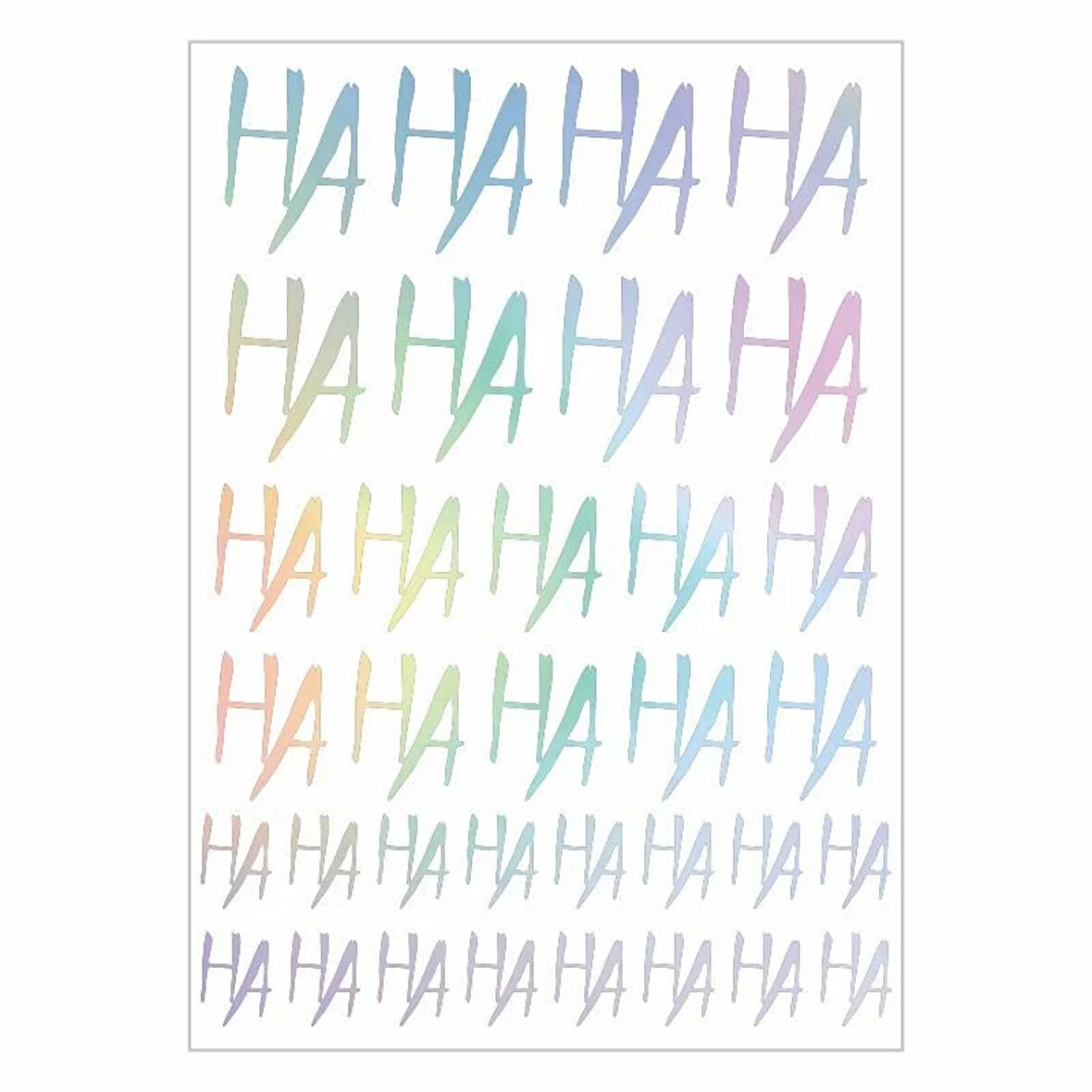 GOGO A4 STİCKER HA HA HAHA HOLOGRAM TEK PAKET ÇOKLU STİCKER