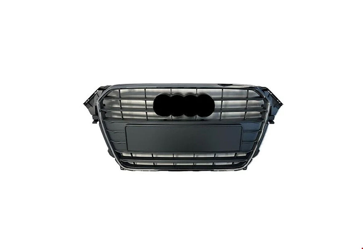 Audi A4 2013-2016 Arası Uyumlu Ön Panjur (Büyük Plaka)