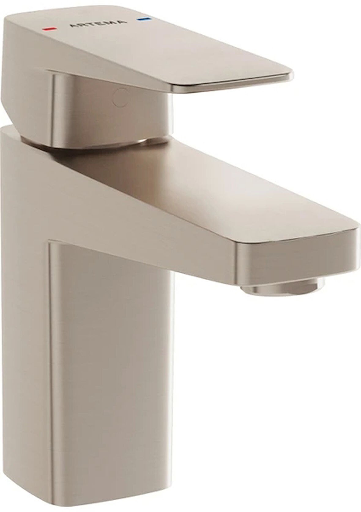 VitrA Root A4273234 Square Lavabo Bataryası Fırçalı Nikel