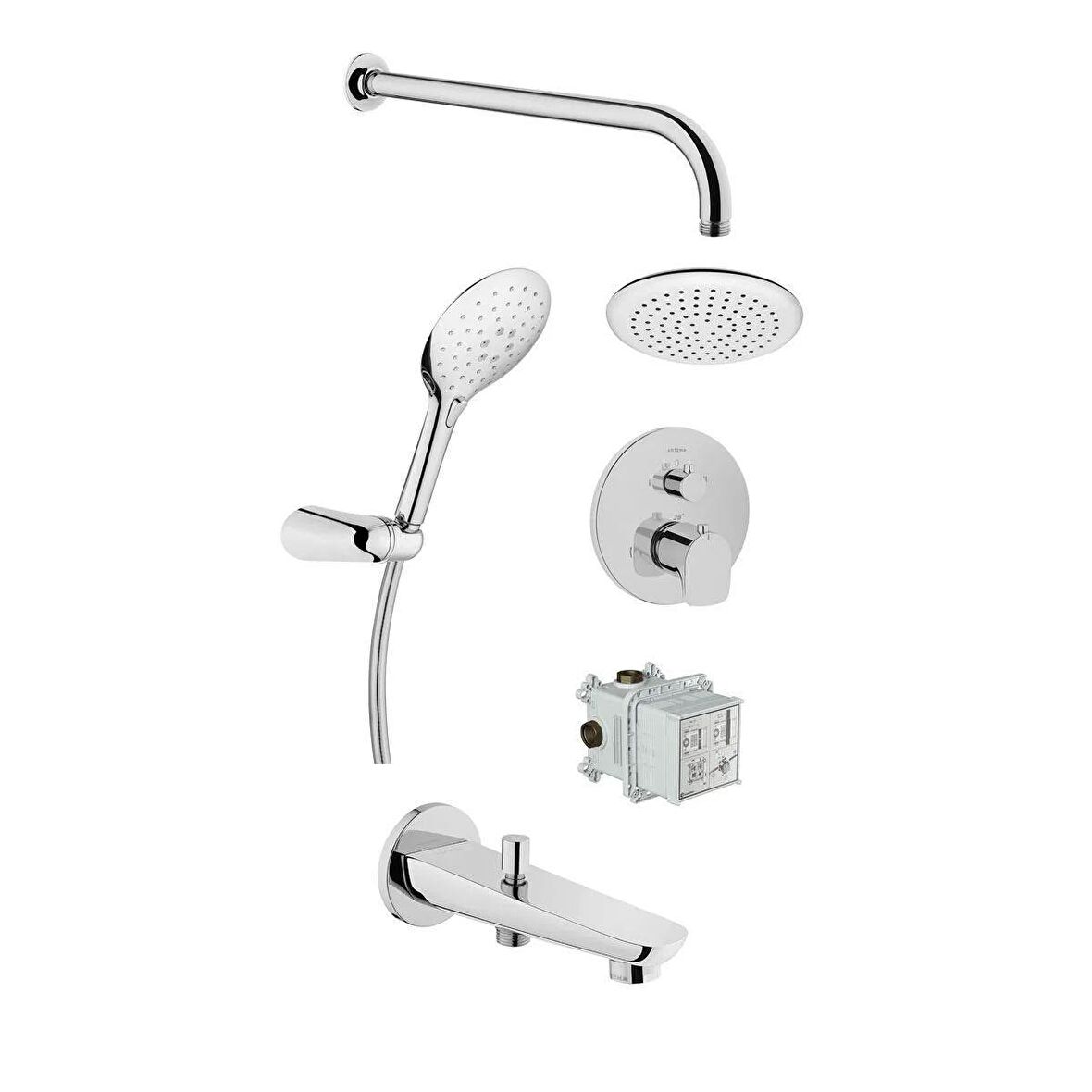 Artema Shine Ankanstre Termostatik Banyo Set 