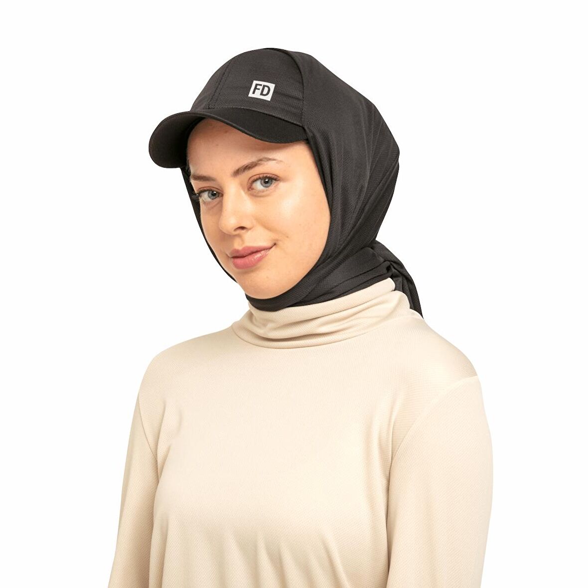 STYLE-HIJAB Kepli Spor Şal Siyah