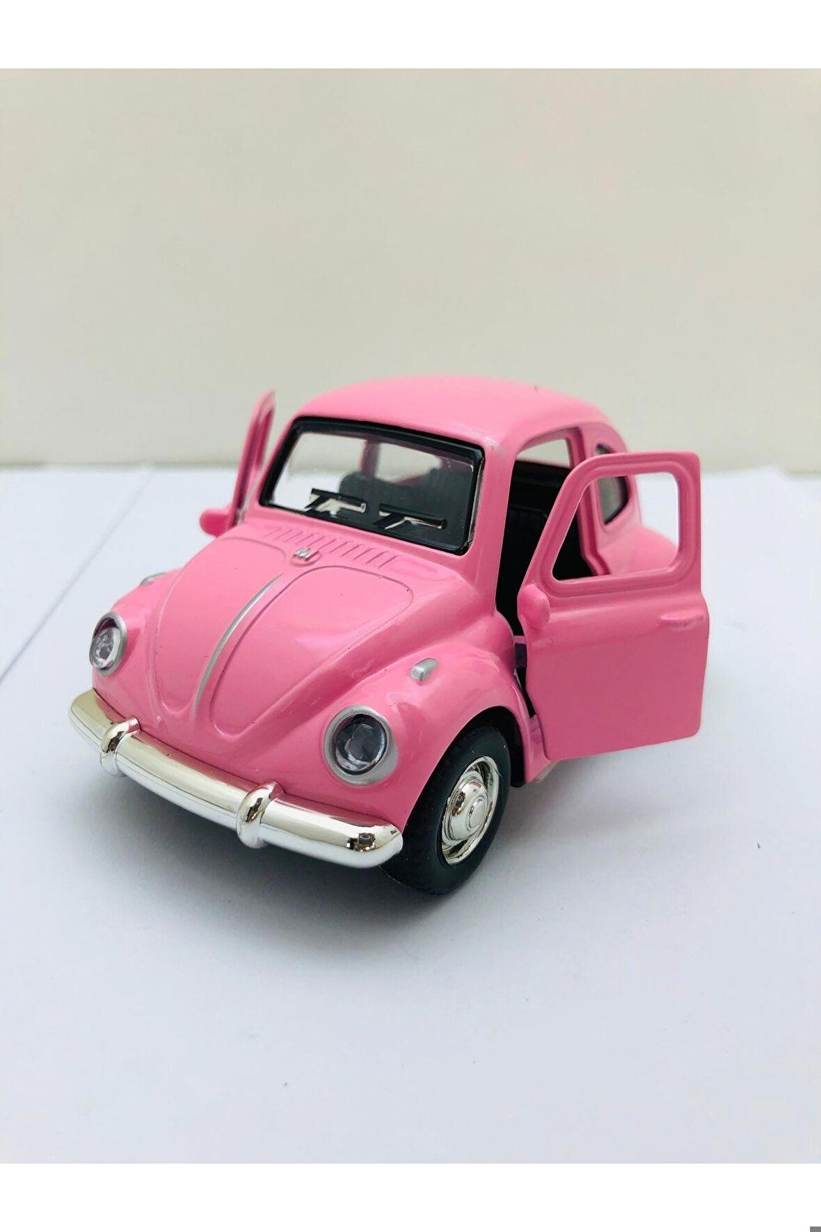 Çek Bırak Metal Beetle Vosvos Nostaljik Araba 12 Cm Koleksiyonluk Diecast Açılır Kapılı