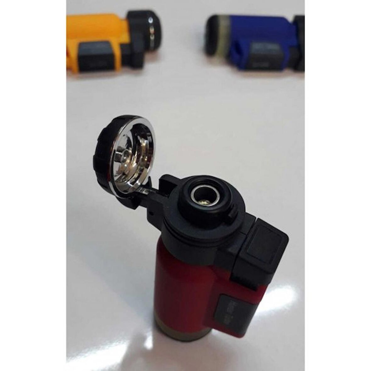 İsme Özel KIRMIZI TURBO TEK PÜRMÜZ ALEV PRO ÇAKMAĞI