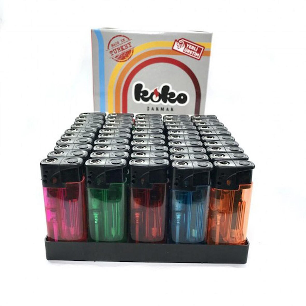 KOKO TURBO ŞEFFAF ÇAKMAK 50 ADET