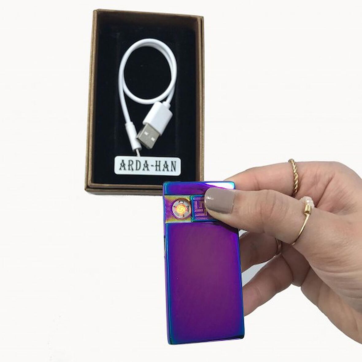 İsme Özel ŞARJLI ÇAKMAK USB