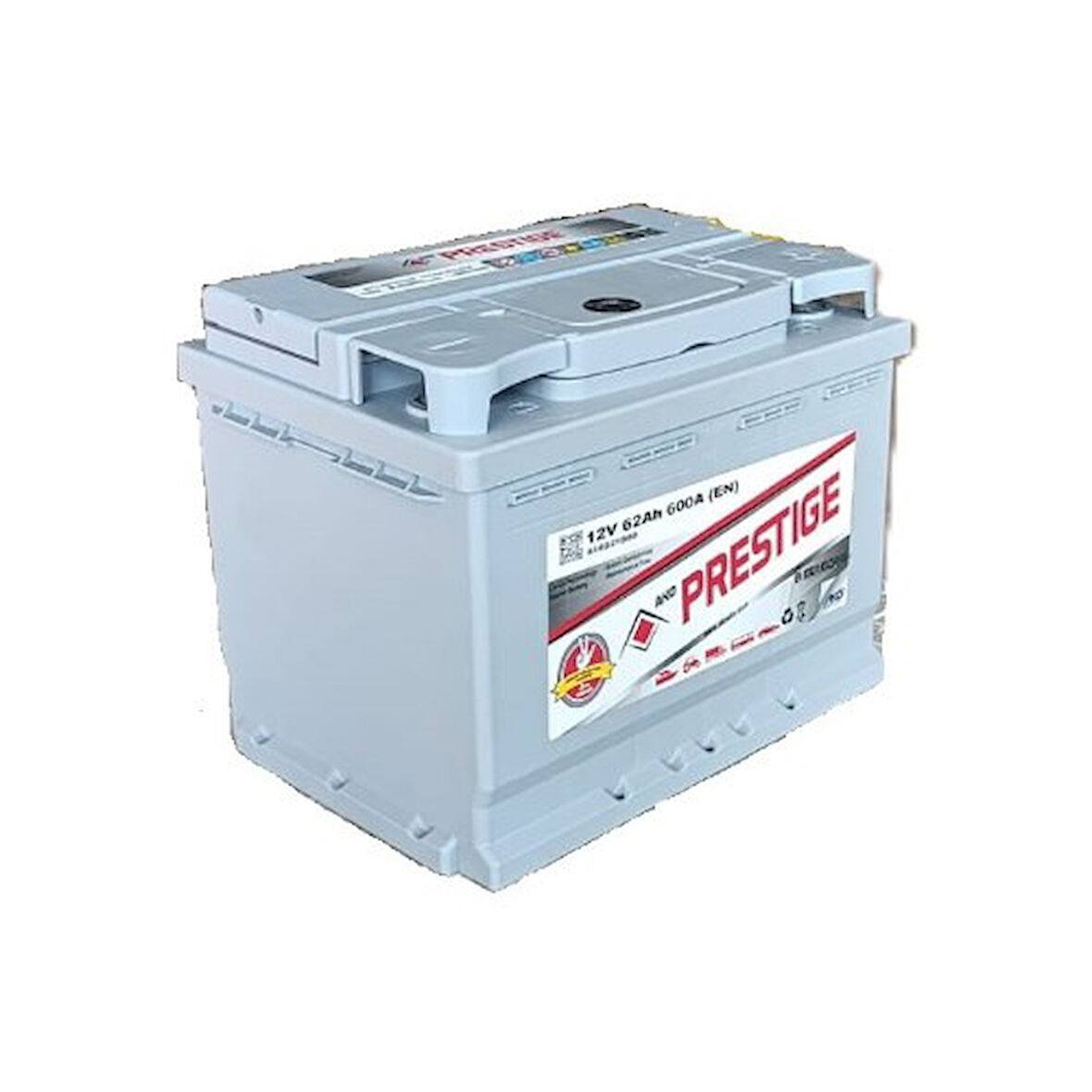 Ako Prestige 12V 62Ah 600A Standart Akü (3 Yıl Petlas Garanti) (Üretim Tarihi:2025)