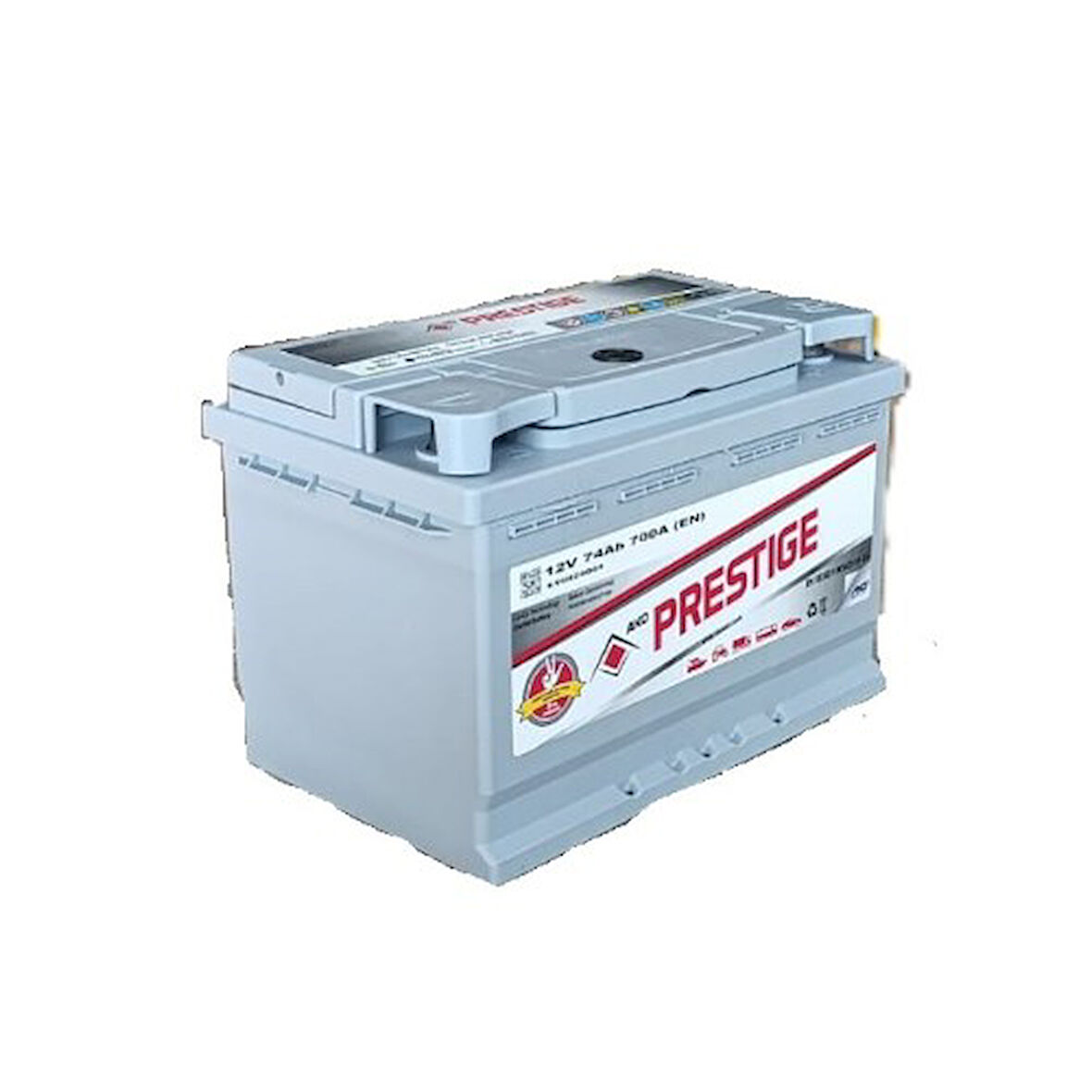 Ako Prestıge 12V 74Ah 700A Standart Akü (3 Yıl Petlas Garanti) (Üretim Tarihi:2025)