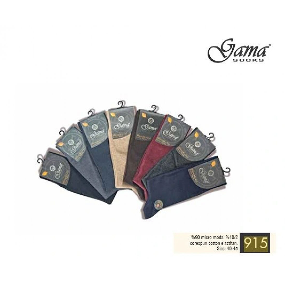 Gama 915 Erkek Mikro Modal Core Spun Pamuk Çorap