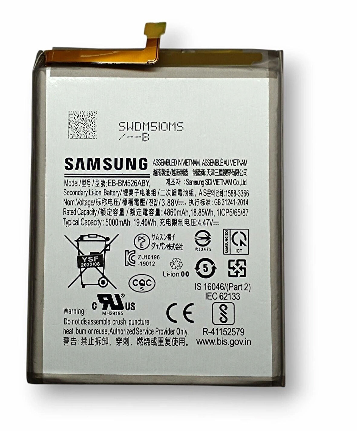 Samsung Galaxy A73 Batarya Samsung A73 5G Galaxy A736 EB-BA526ABY Uyumlu Batarya