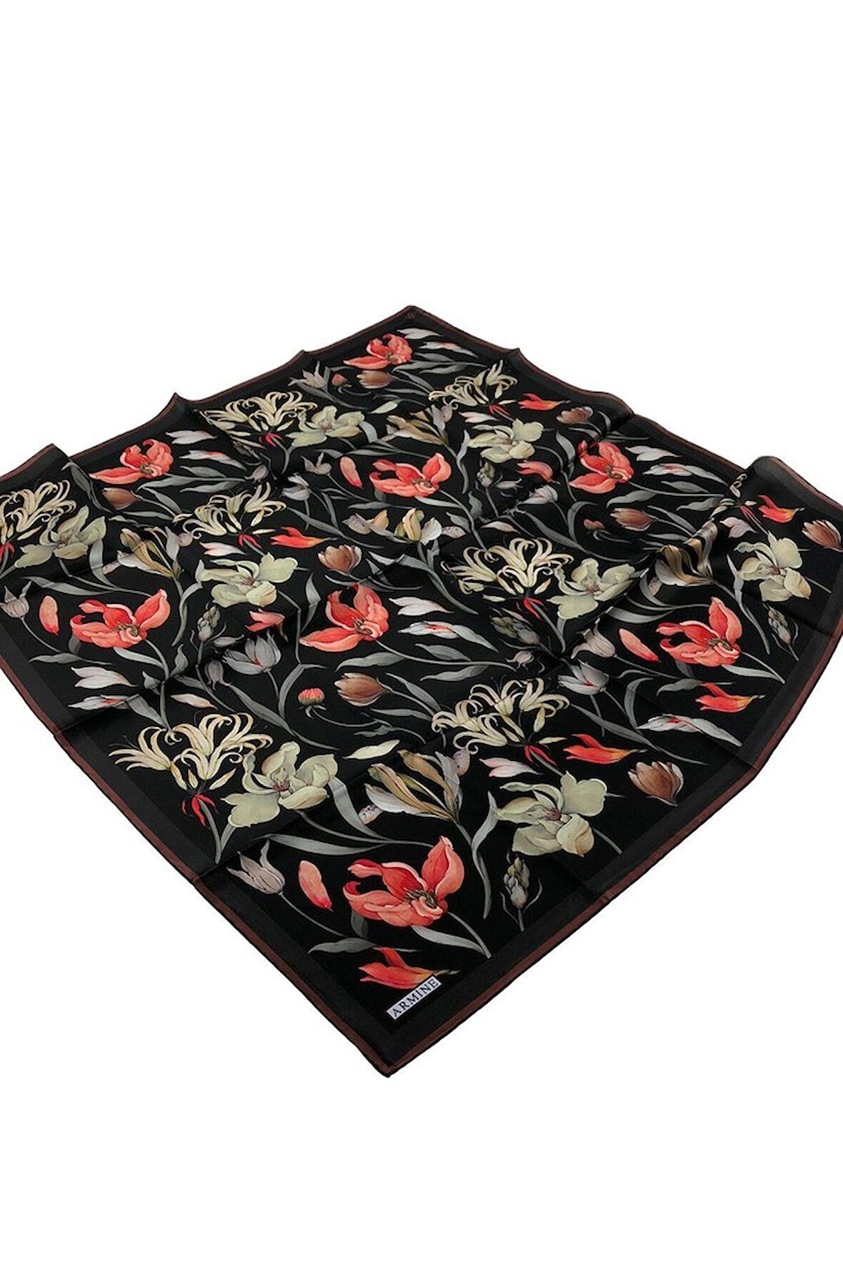 Armine İpek Eşarp 8825D-50 - Nostalji İpek Twill
