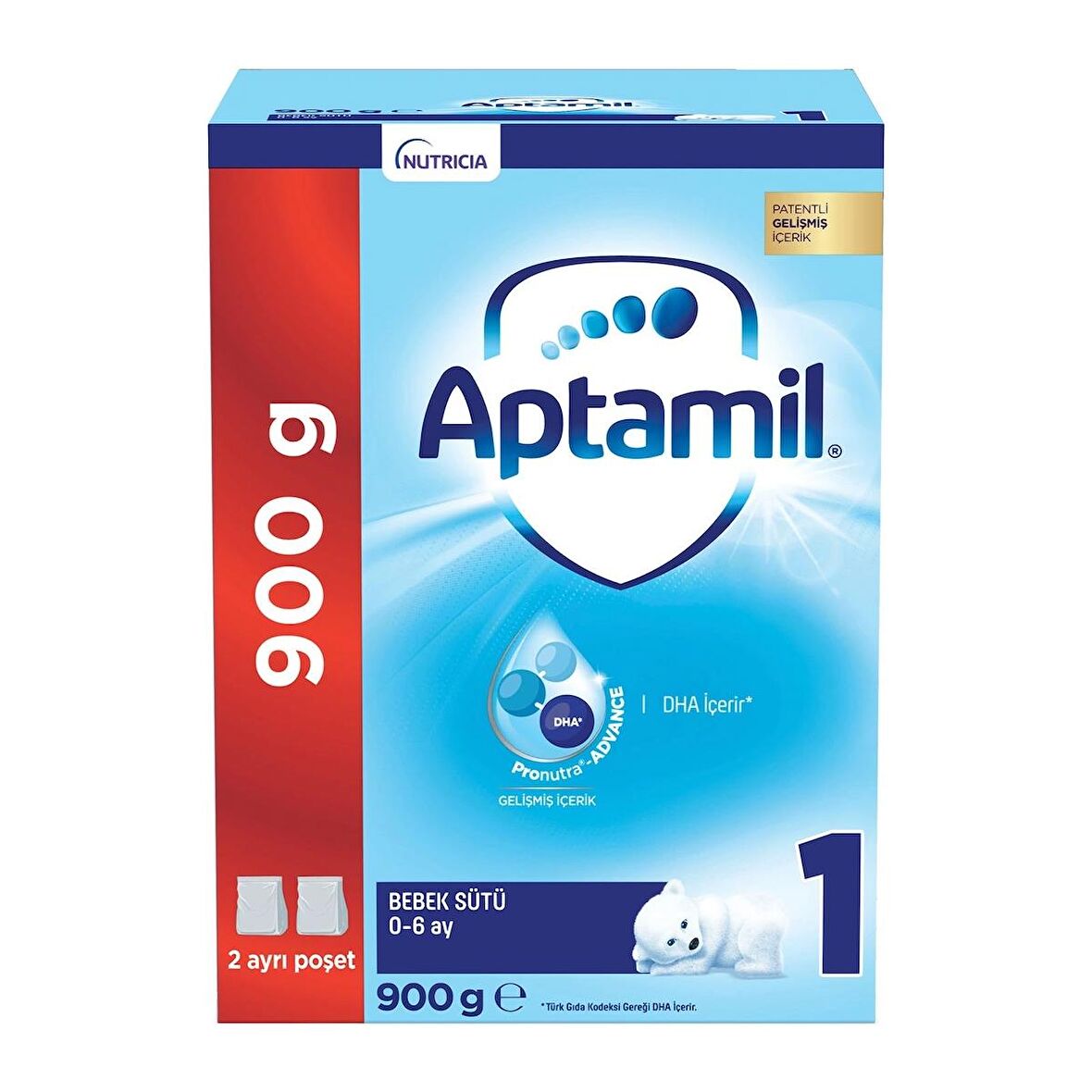 Aptamil 1 Prebiyotik Devam Sütü 900 gr