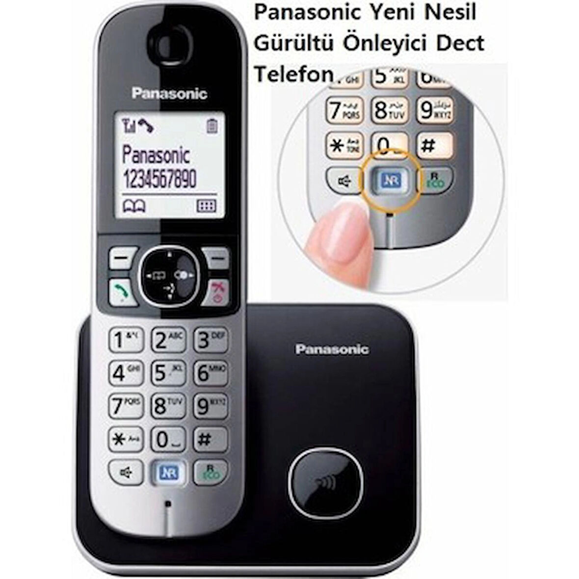 Panasonic KX-TG6811 Telsiz Telefon - Siyah