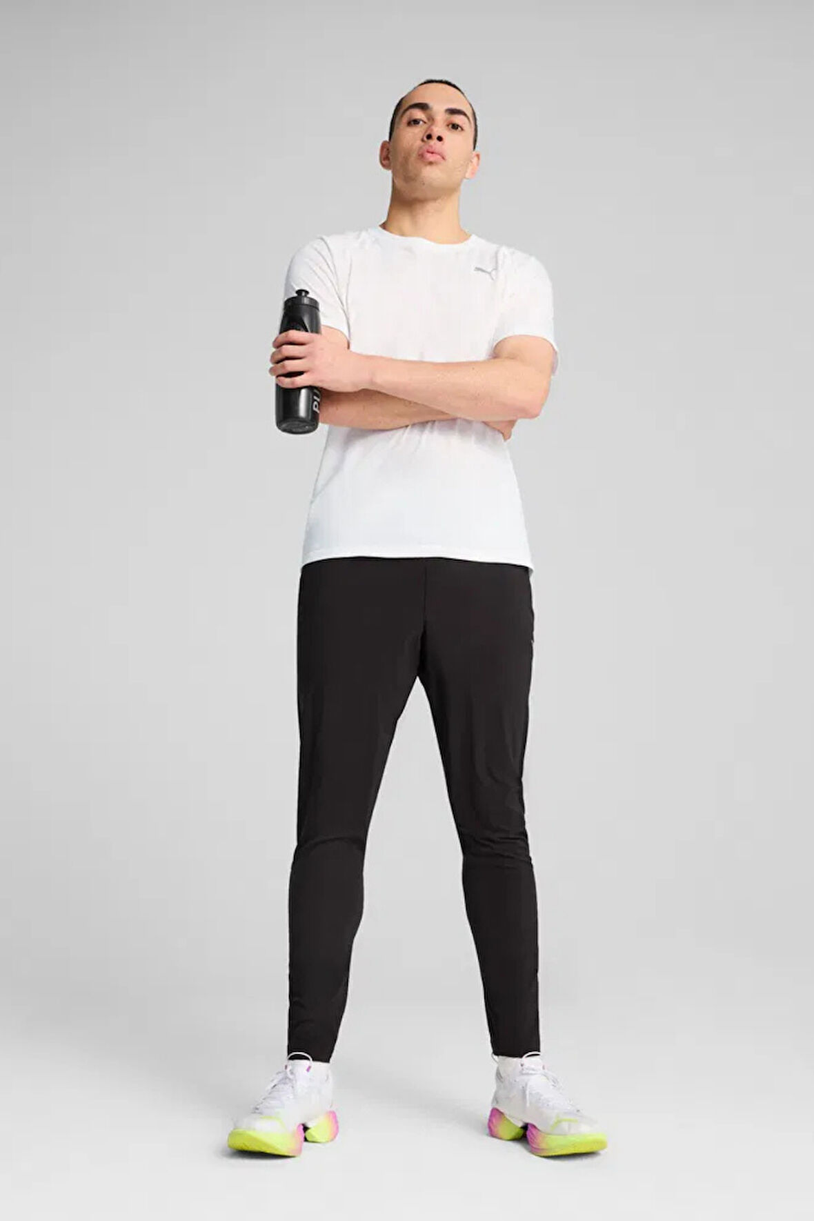 Puma Run Velocity Tri-Blend Beyaz  Erkek Tişört 52660302