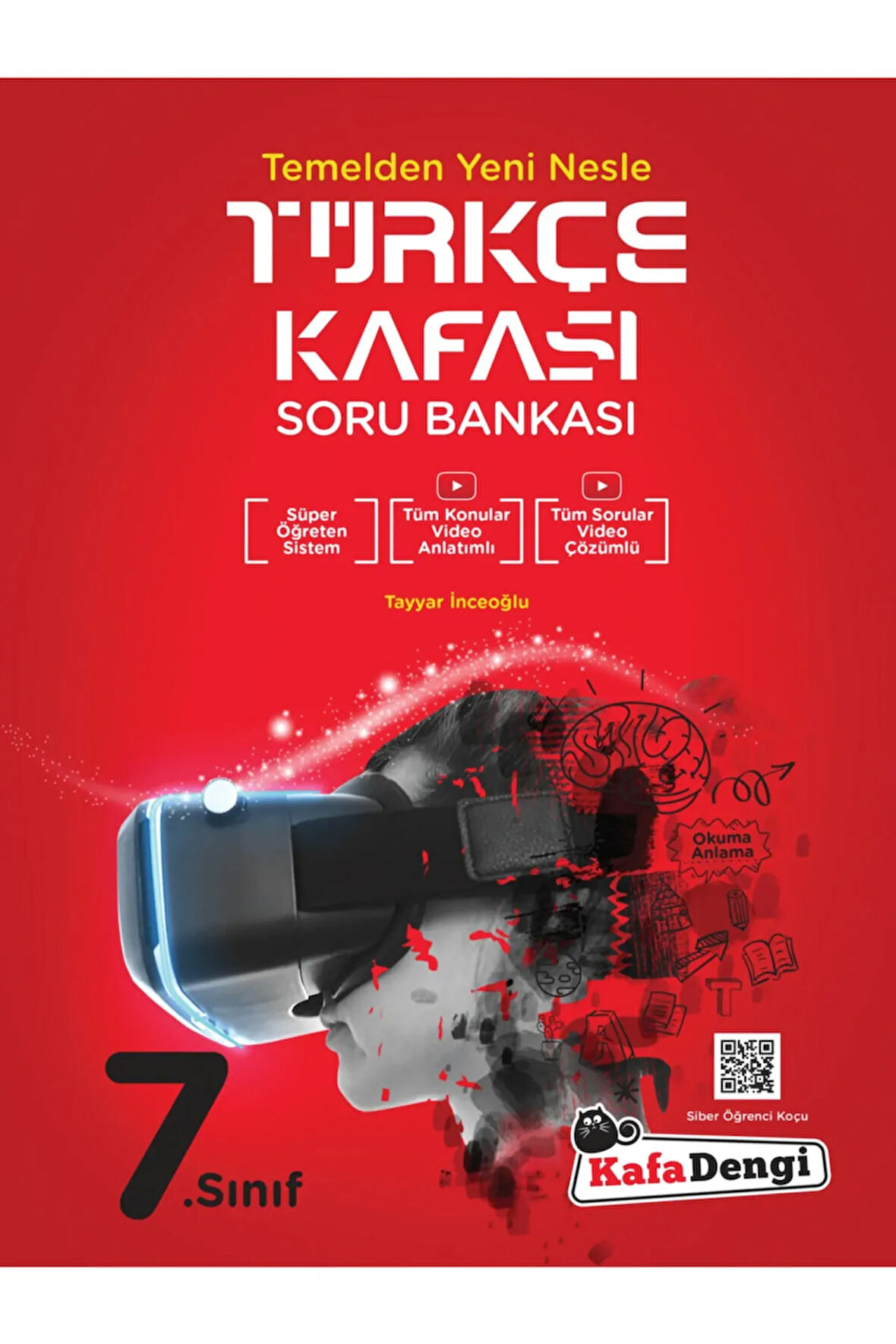7.sınıf Türkçe Kafası Tümü Video Çözümlü Soru Bankası Kafadengi Yayınları