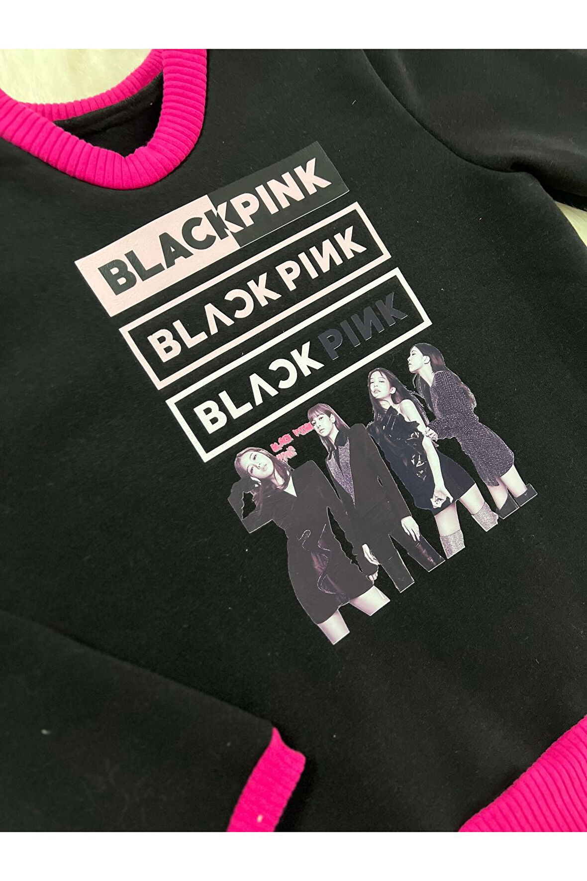 Black Pink Sweatshirt