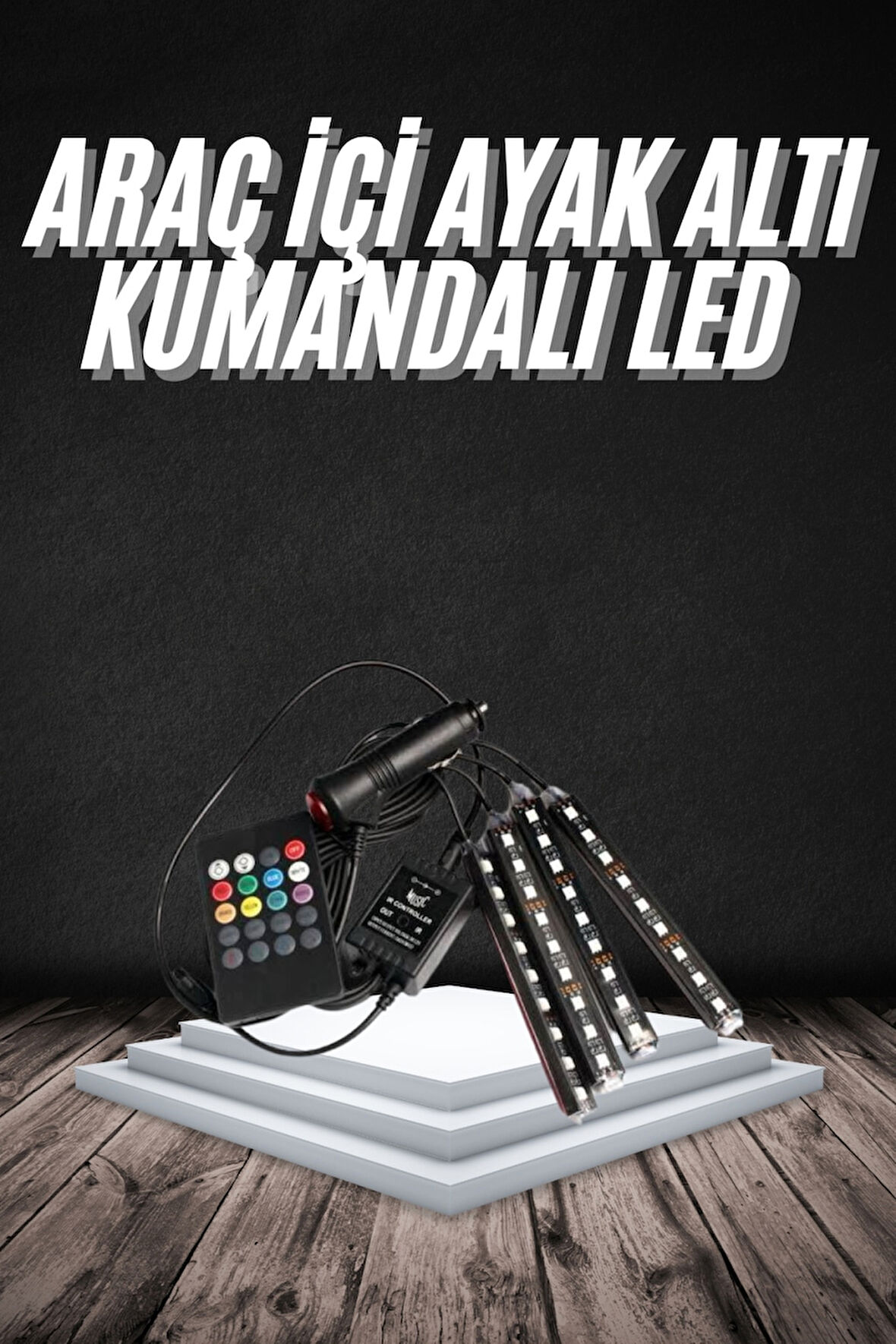 Araç Altı 12’li RGB LED Aydınlatma