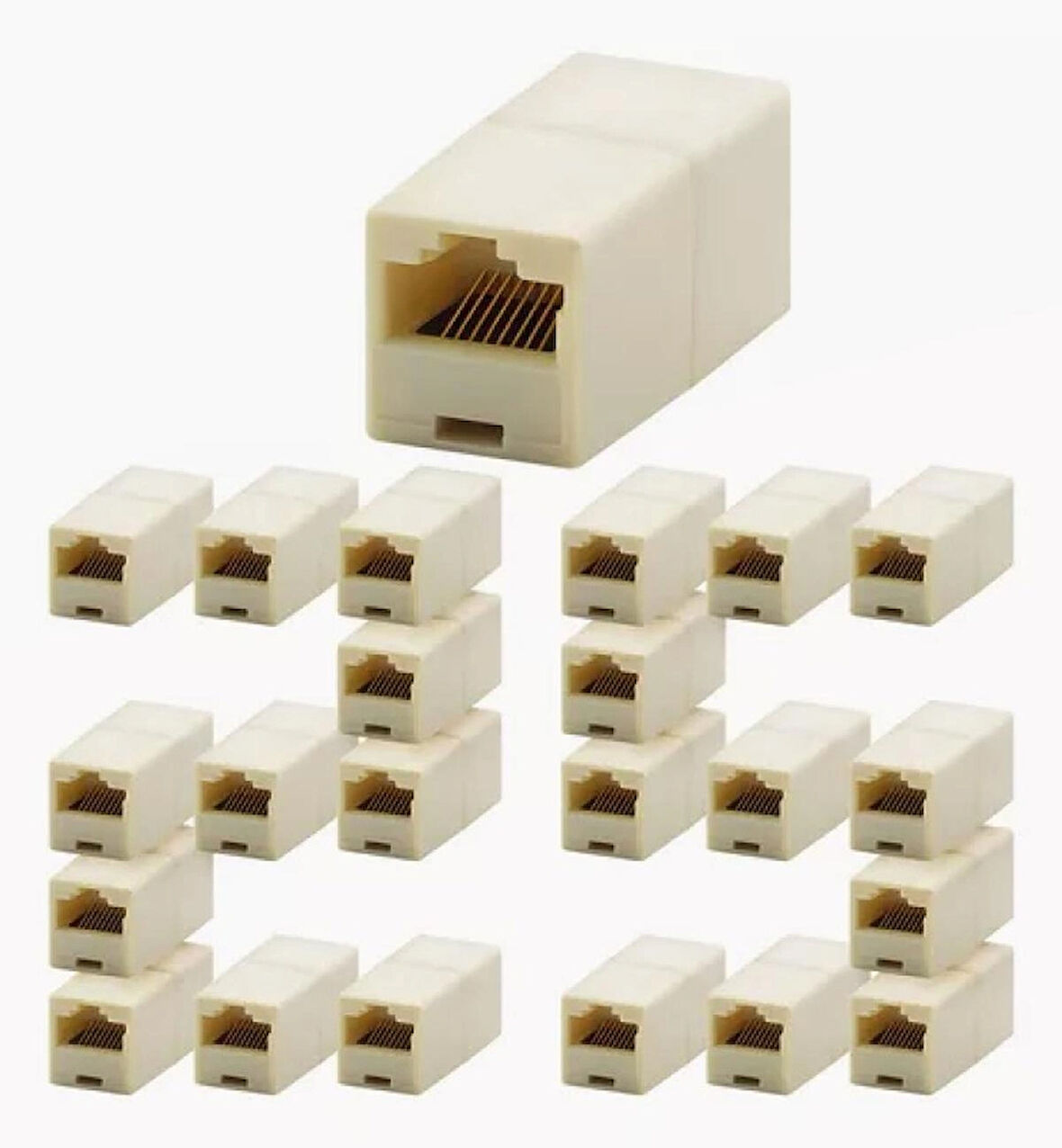 Hadron hd4062 25li Adsl Cat5 Cat6 Rj45 Dişi dişi-RJ45 Birleştirici-İnternet kablo uzatma ara adaptör RJ45 Ara aparat 25 adet