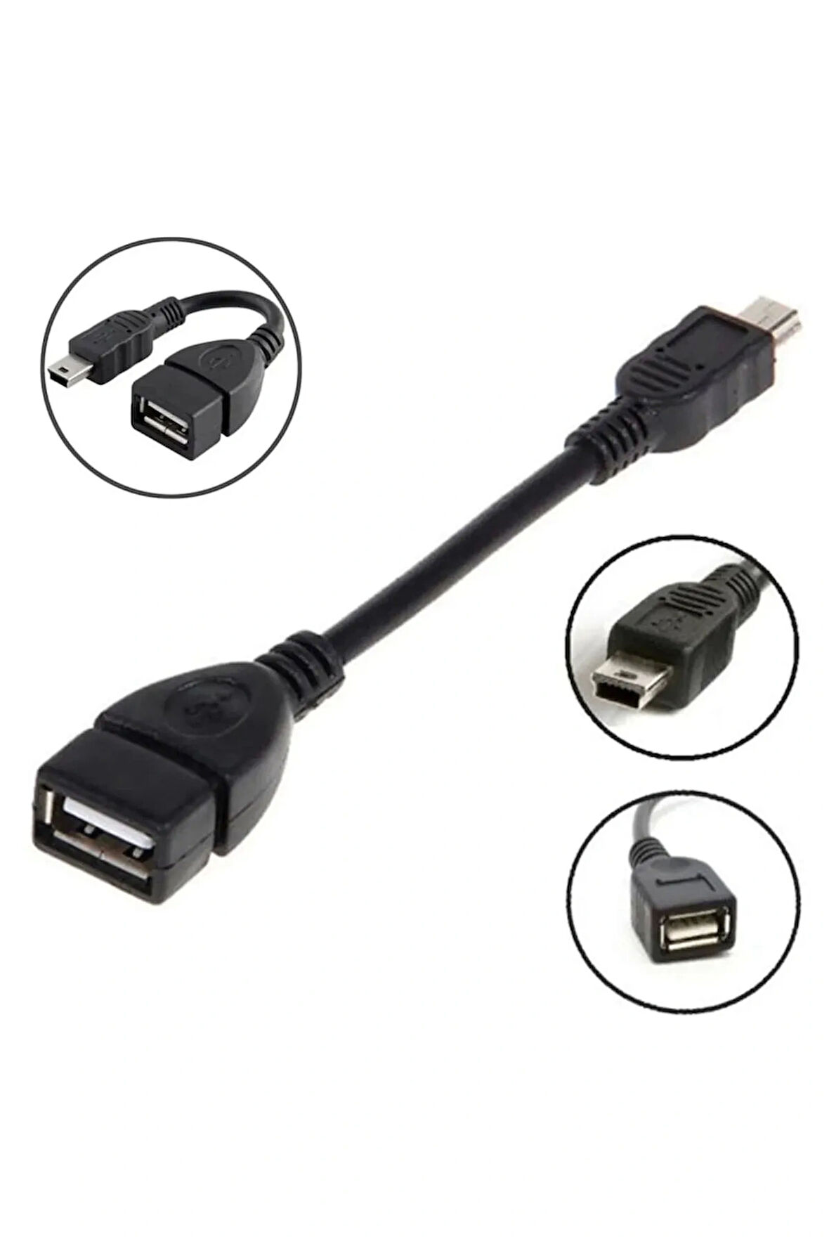 CNL Mini Usb Otg Kablo - 5 Pin Usb Çevirici Kablo