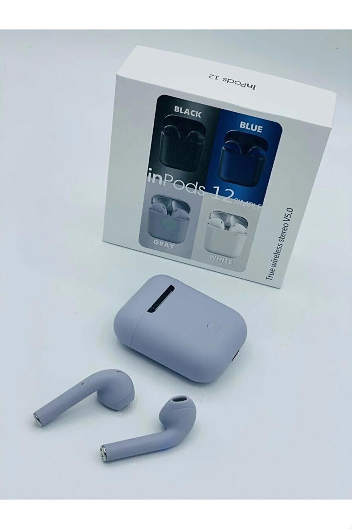 INFINIX HOT 20 - INFINIX SMART 5 UYUMLU İNPODS GRİ KABLOSUZ BLUETOOTH KULAKLIK