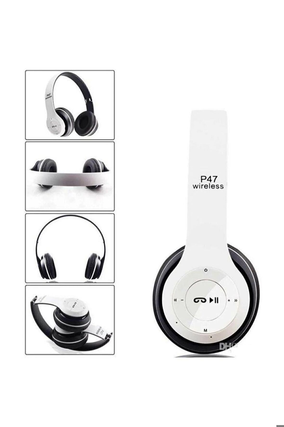 CASPER VİA F20 - CASPER VİA F30 UYUMLU P47 BEYAZ KABLOSUZ BLUETOOTH KULAKLIK