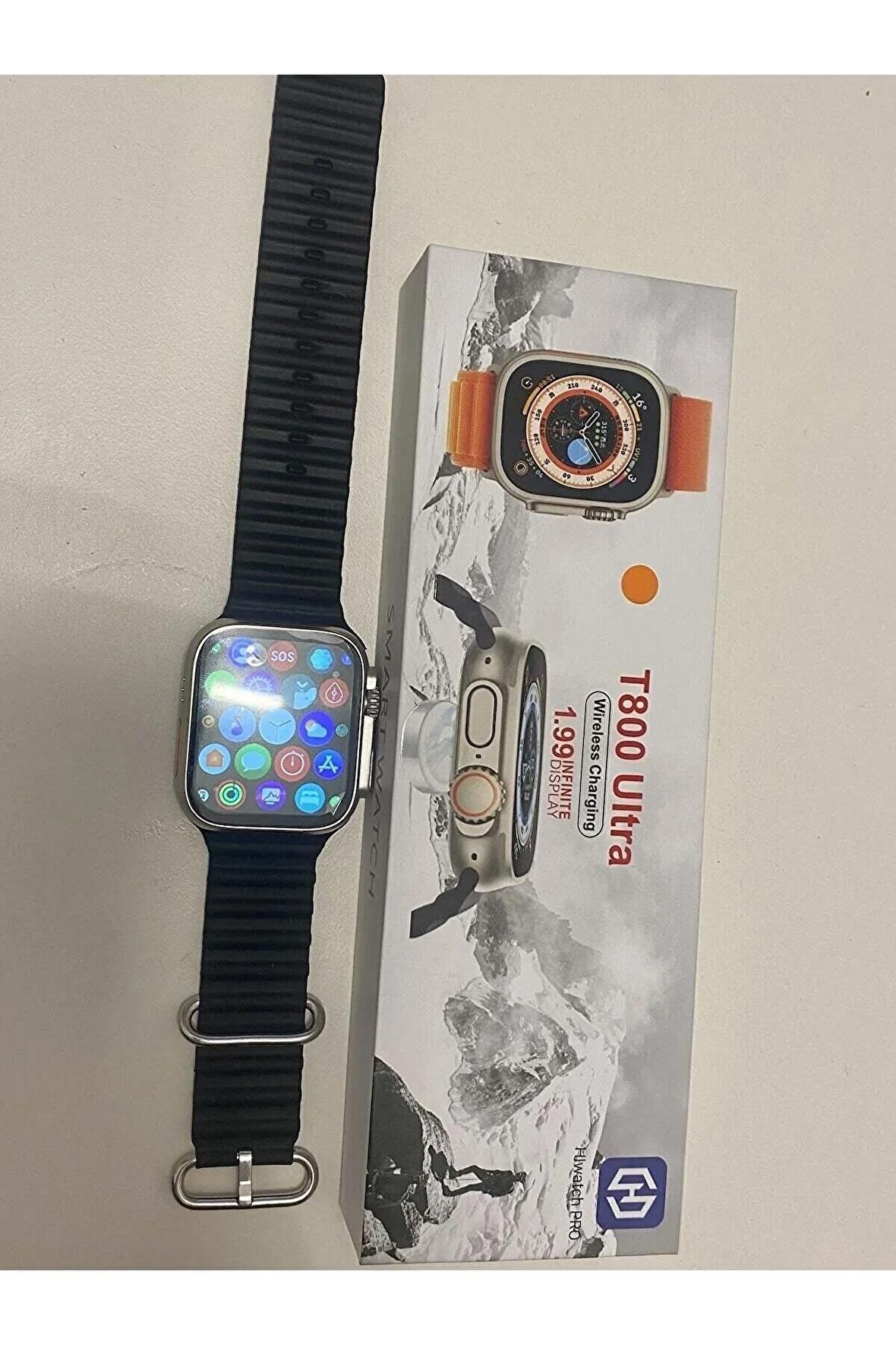 Ios 15 - Ios 15 PRO UYUMLU WATCH 8 800T ULTRA 49MM AKILLI SAAT ÇİFT KORDONLU