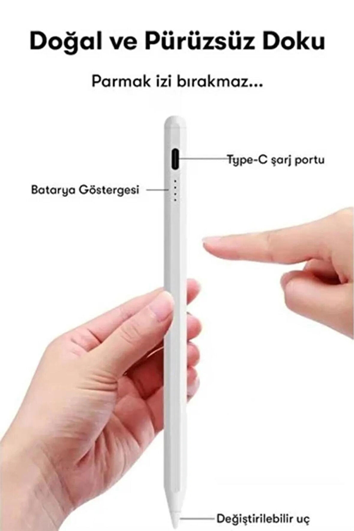 TABLET KALEMİ TÜM CİHAZLARLA UYUMLU DOKUNMATİK KALEM İOS ANDROİD UYUMLU PENCİL TABLET