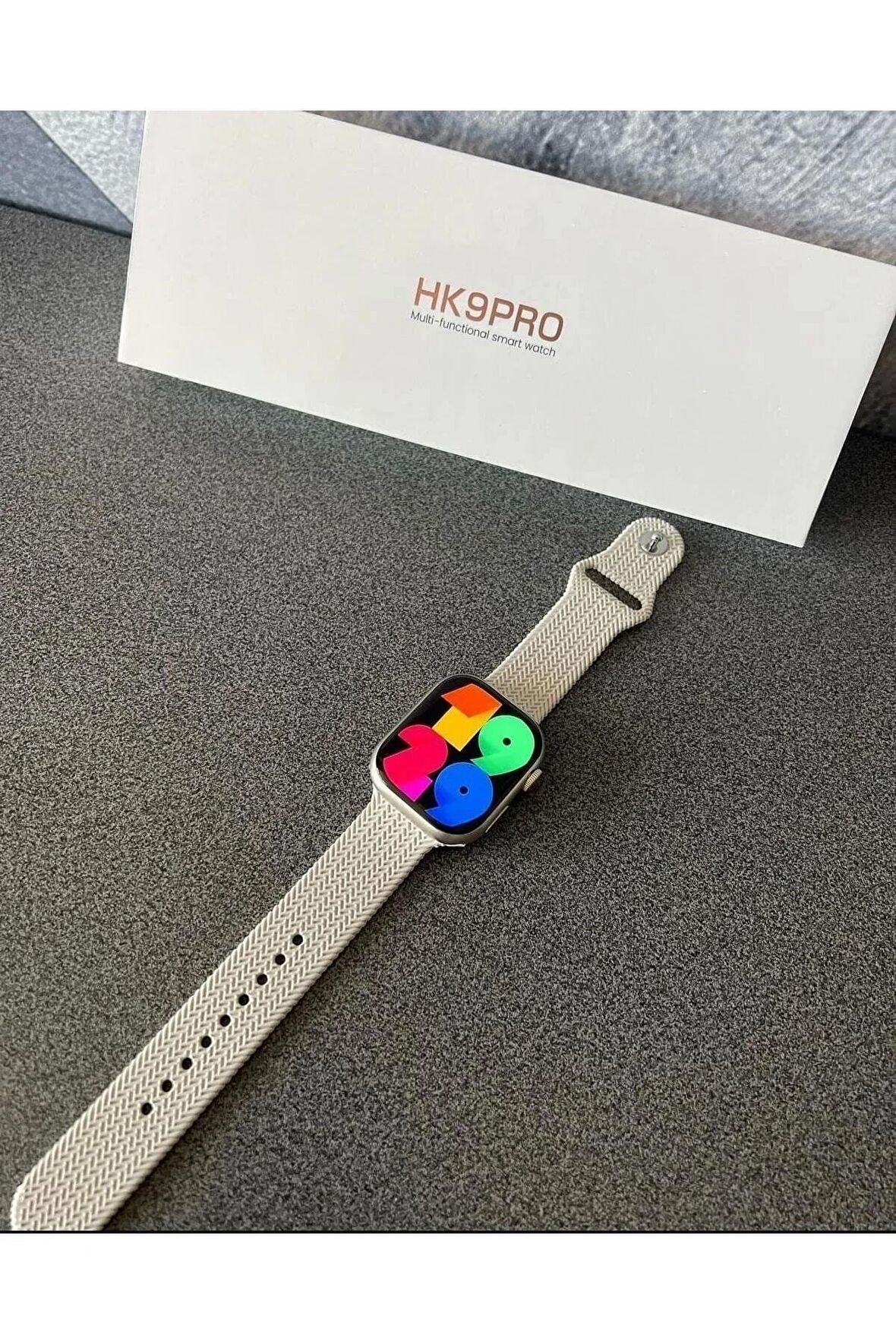 POCO X3 XİAOMİ - POCO X3 PRO XİAOMİ UYUMLU SMART WATCH HK9 PRO AMOLED EKRAN AKILLI SAAT