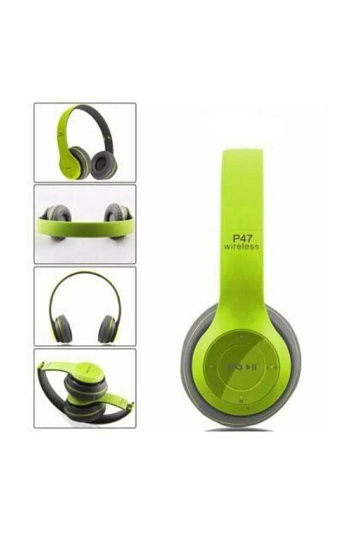 A01 SAMSUNG - A02 - SAMSUNG A03 UYUMLU P47 YEŞİL BLUETOOTH KABLOSUZ KULAKLIK