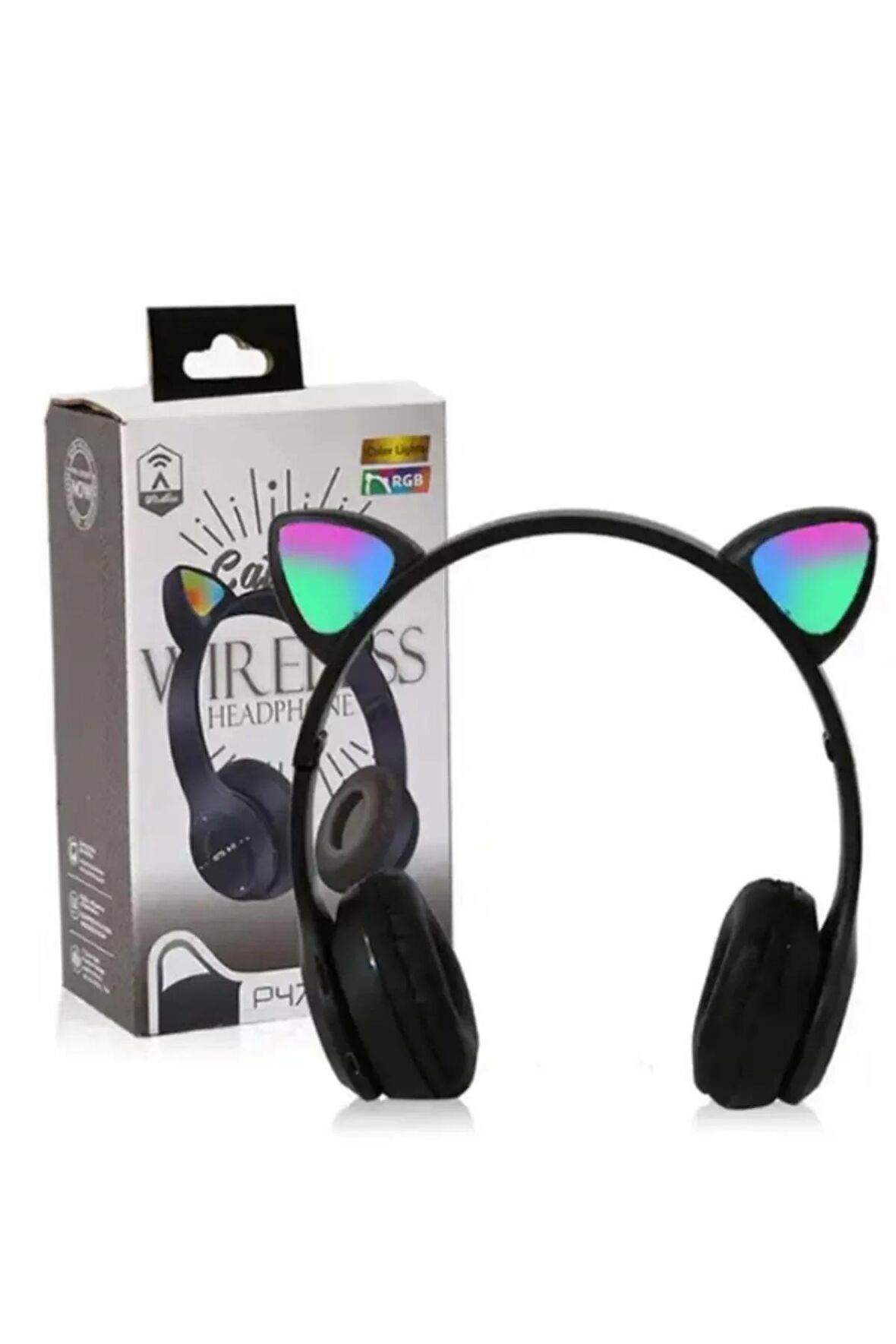 Y21 VİVO -  Y21S VİVO - Y22S VİVO UYUMLU P47M SİYAH KABLOSUZ BLUETOOTH KULAKLIK