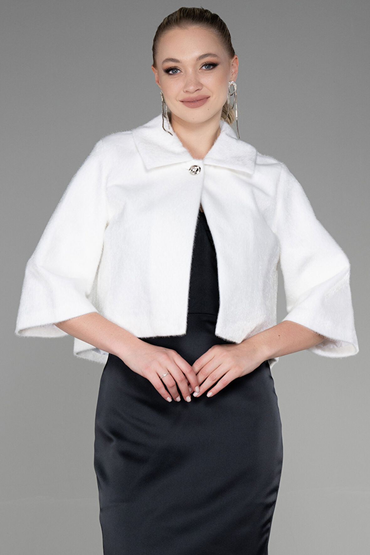 Kürk Görünümlü Abiye Ceket ABC001