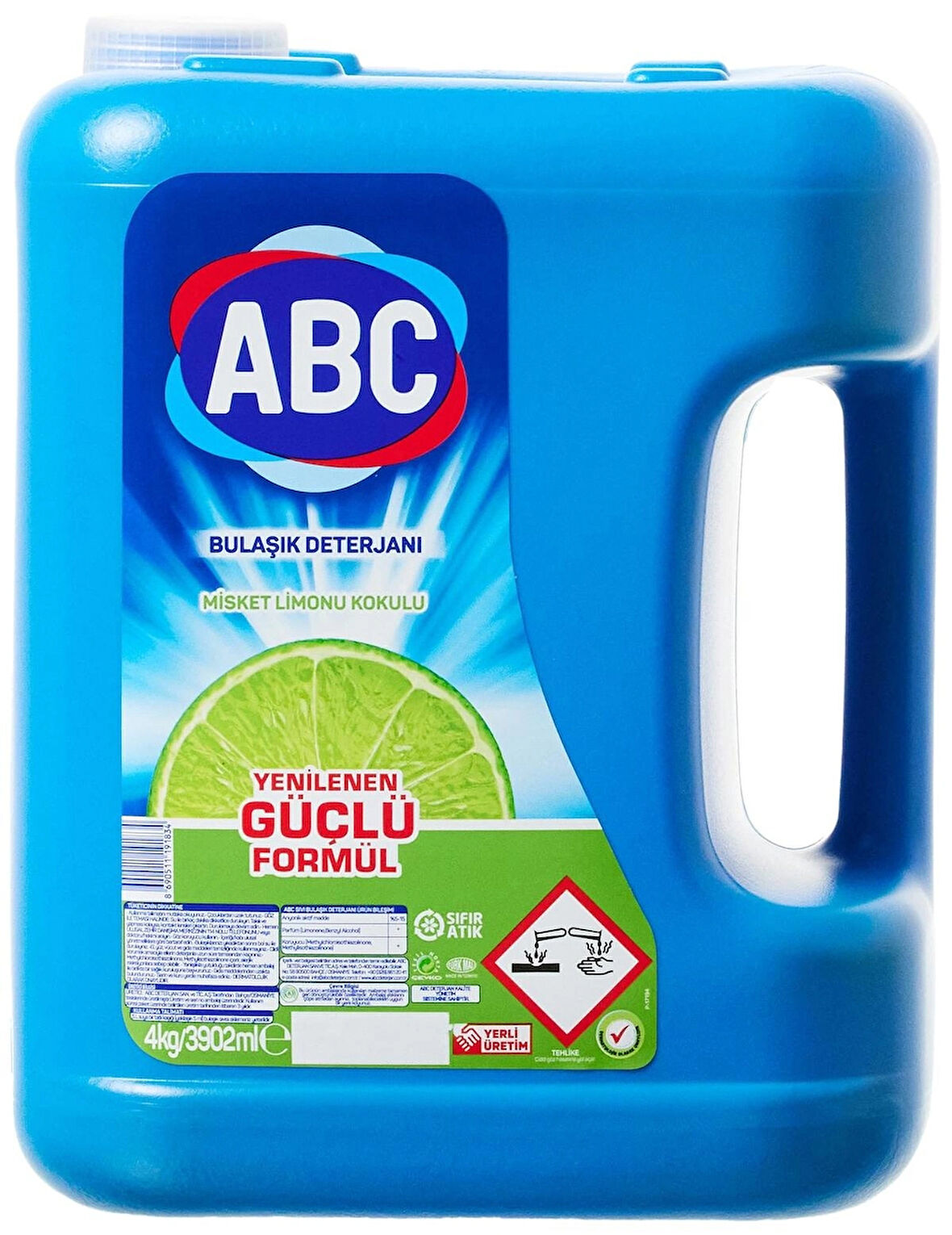 ABC Misket Limon Kokulu Bulaşık Deterjanı 4 kg