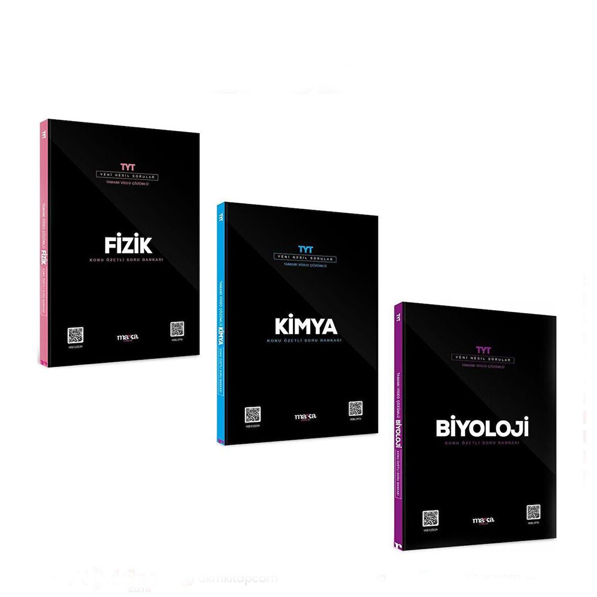 Marka Yayınları TYT Fizik Kimya ve Biyoloji Soru Bankası Seti 3 Kitap