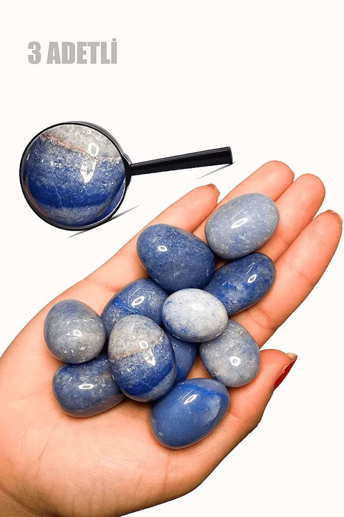 Sertifikalı Melek Taşı Kütle (ANGELİT TAŞI) - 3 Adetli