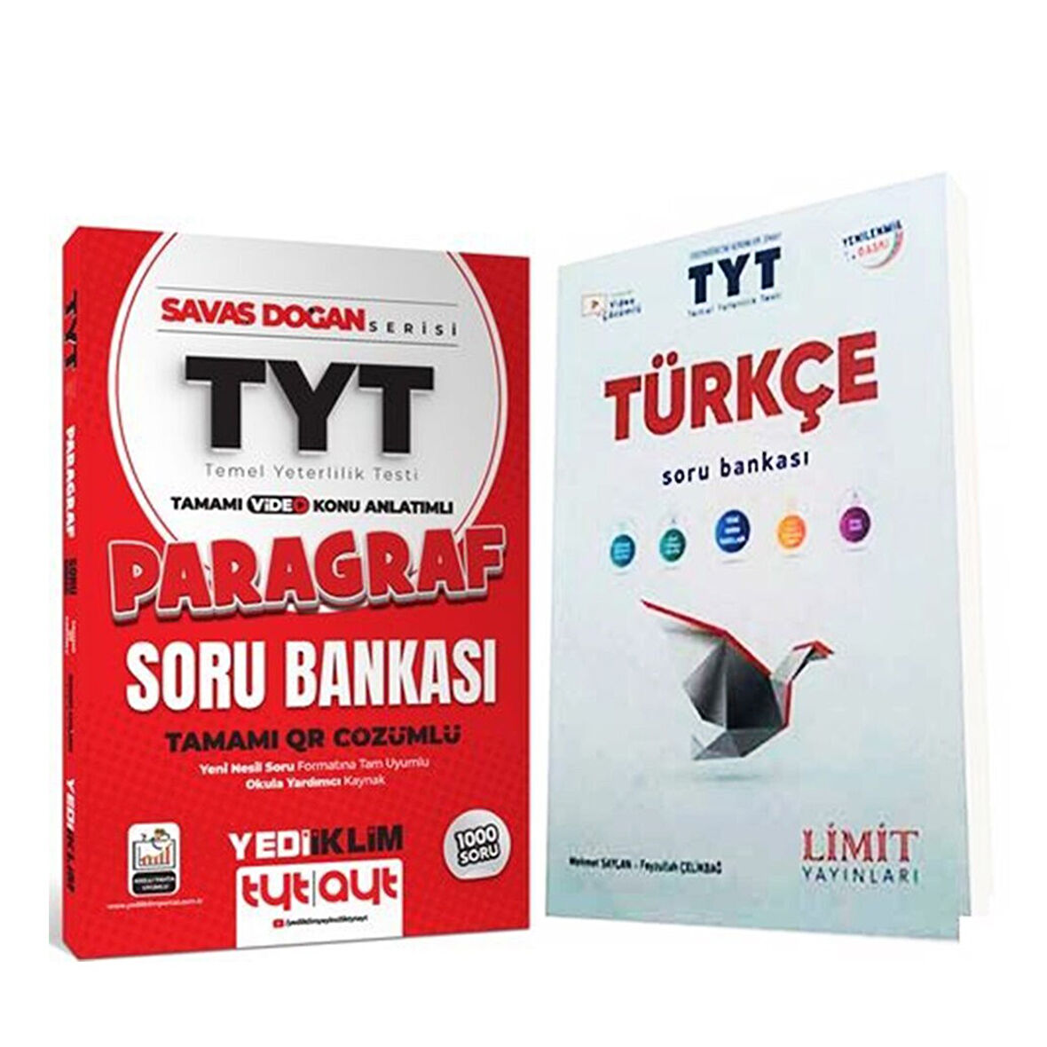Limit TYT Türkçe ve Yediiklim Savaş Doğan Serisi Paragraf Soru Bankası Seti 2 Kitap