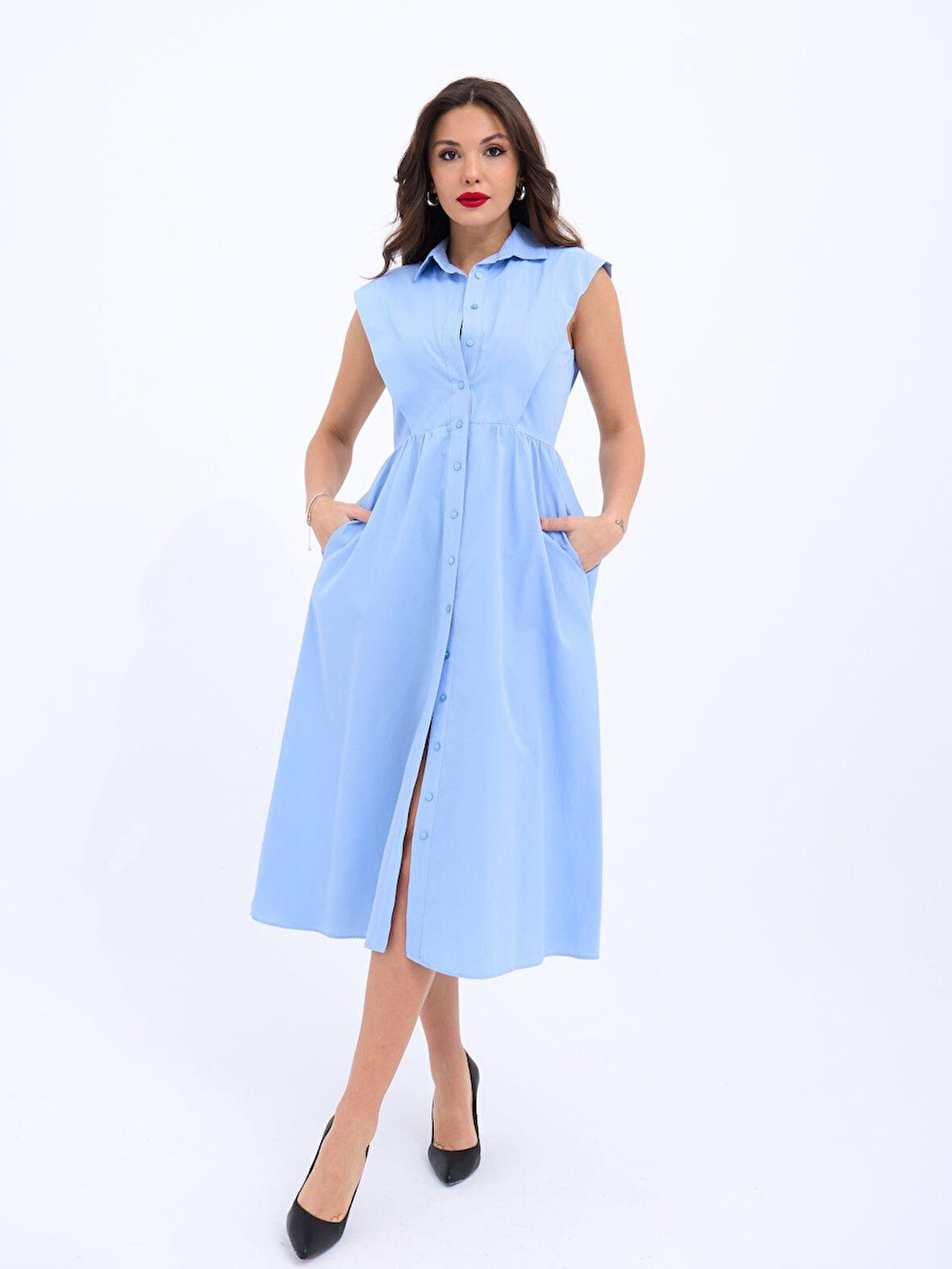 JANES 6338 ELBİSE-MAVİ