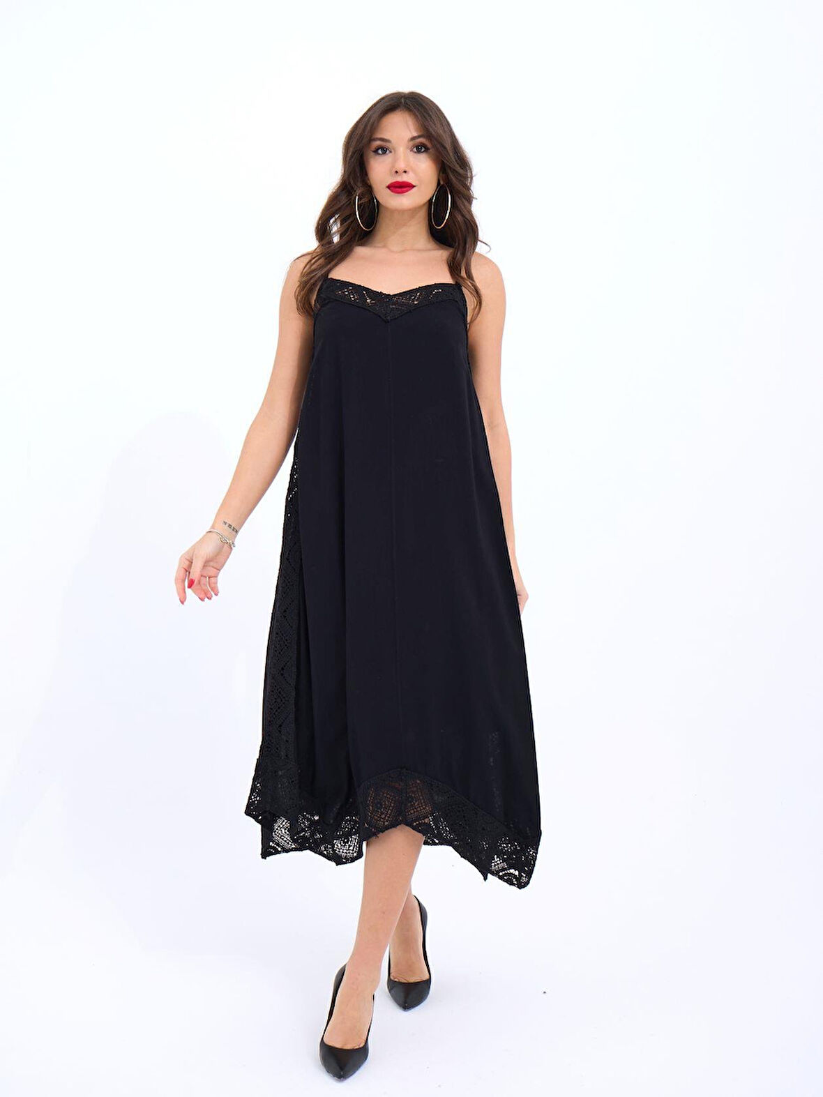 JANES 7108 ELBİSE-SİYAH